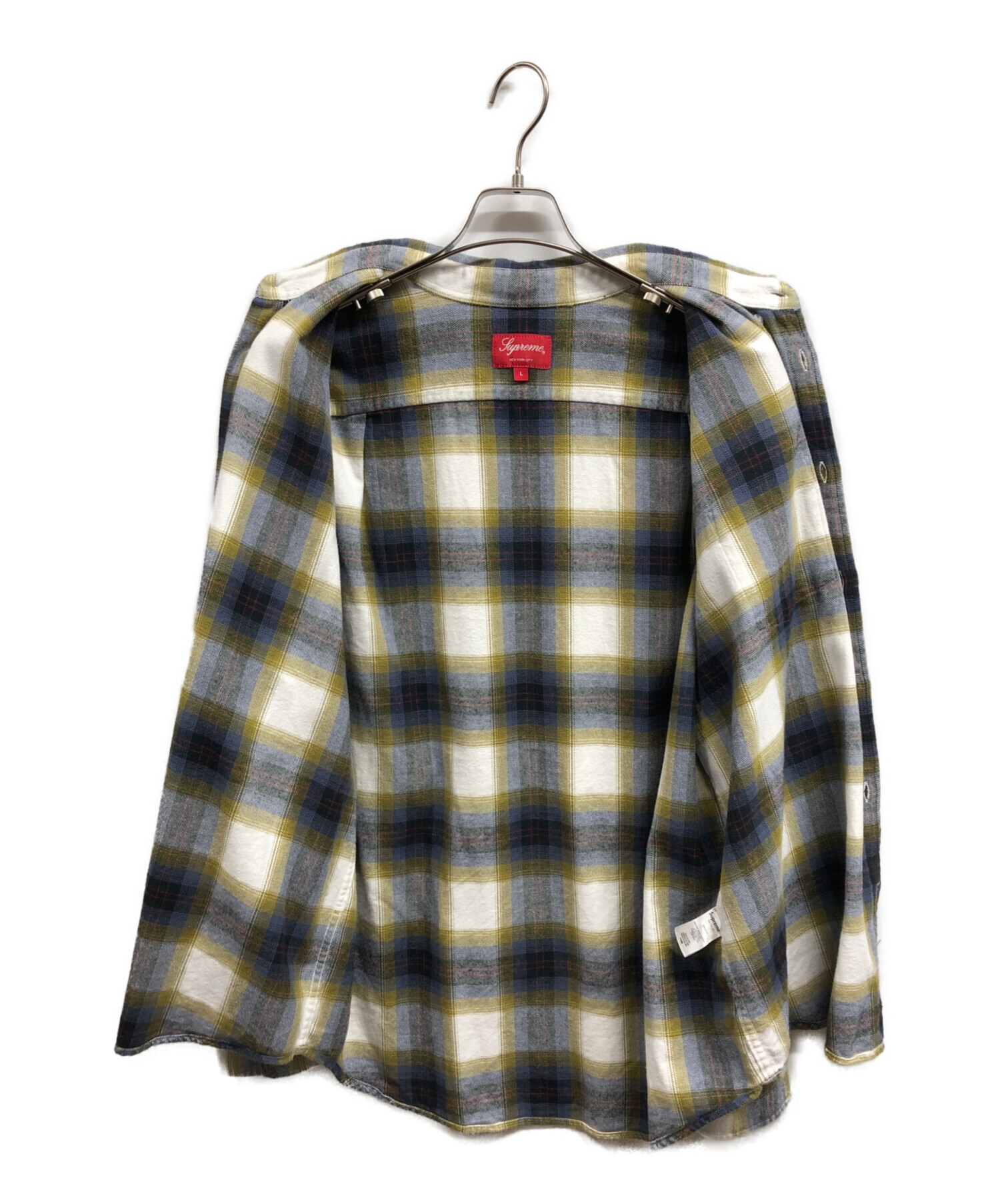 中古・古着通販】SUPREME (シュプリーム) brushed plaid flannel shirt 