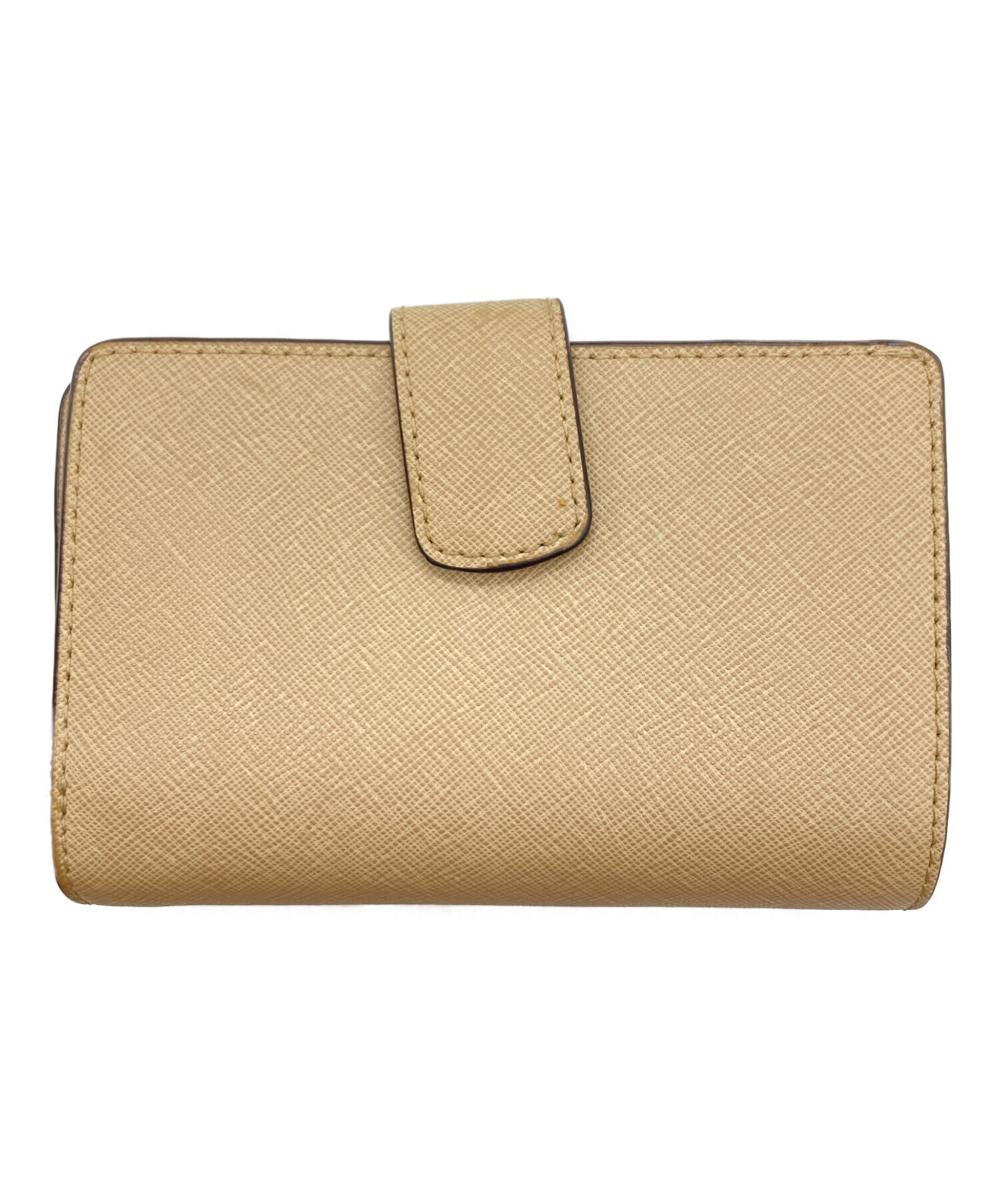 中古・古着通販】MICHAEL KORS (マイケルコース) 2つ折り財布 ベージュ