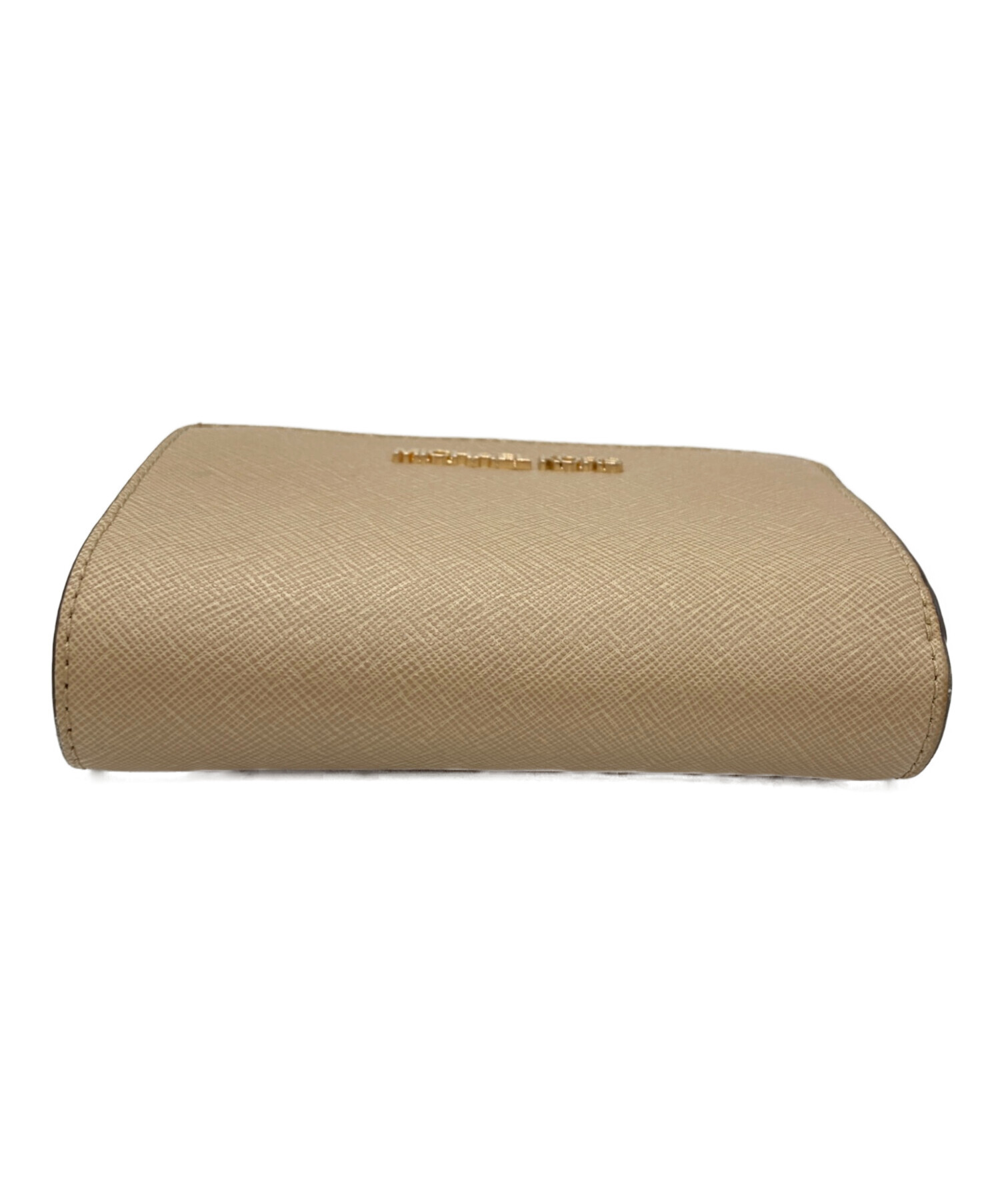 中古・古着通販】MICHAEL KORS (マイケルコース) 2つ折り財布 ベージュ