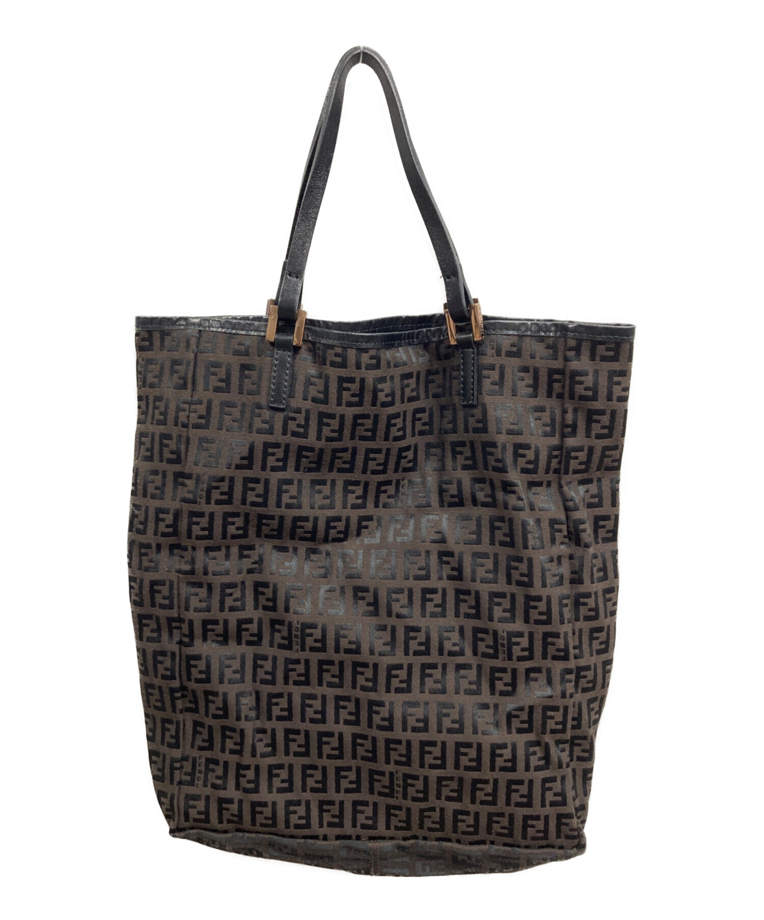 【鑑定済】フェンディFENDI ズッキーノ総柄 トートバッグ ハンドバッグ正規品 中古・古着通販】FENDI (フェンディ) ズッキーノ トートバッグ