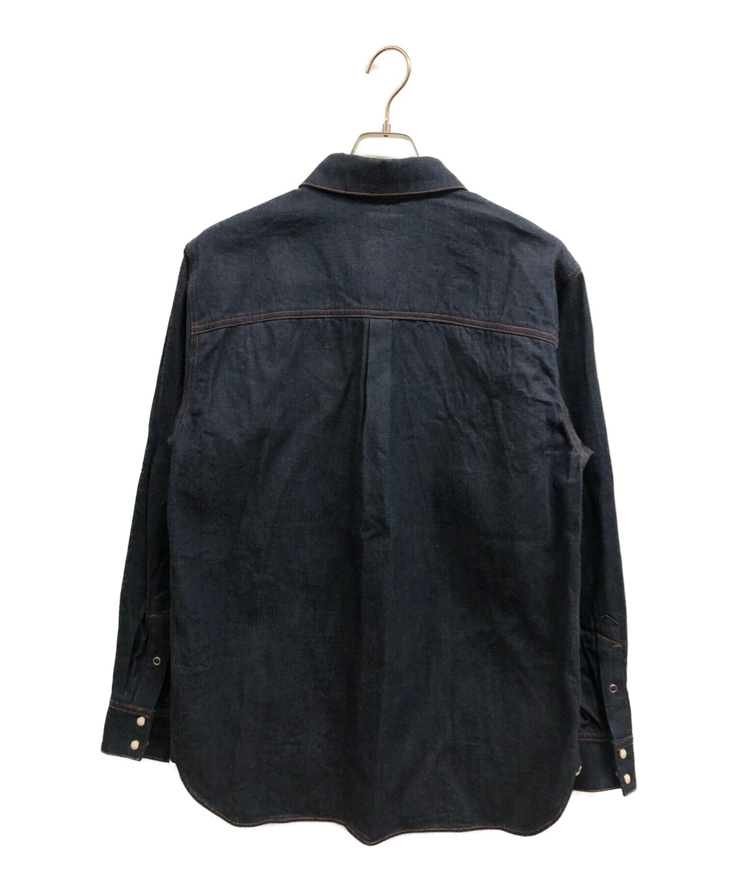 geruga サイズ3 中古・古着通販】GERUGA (ゲルガ) デニムシャツ ネイビー サイズ:3