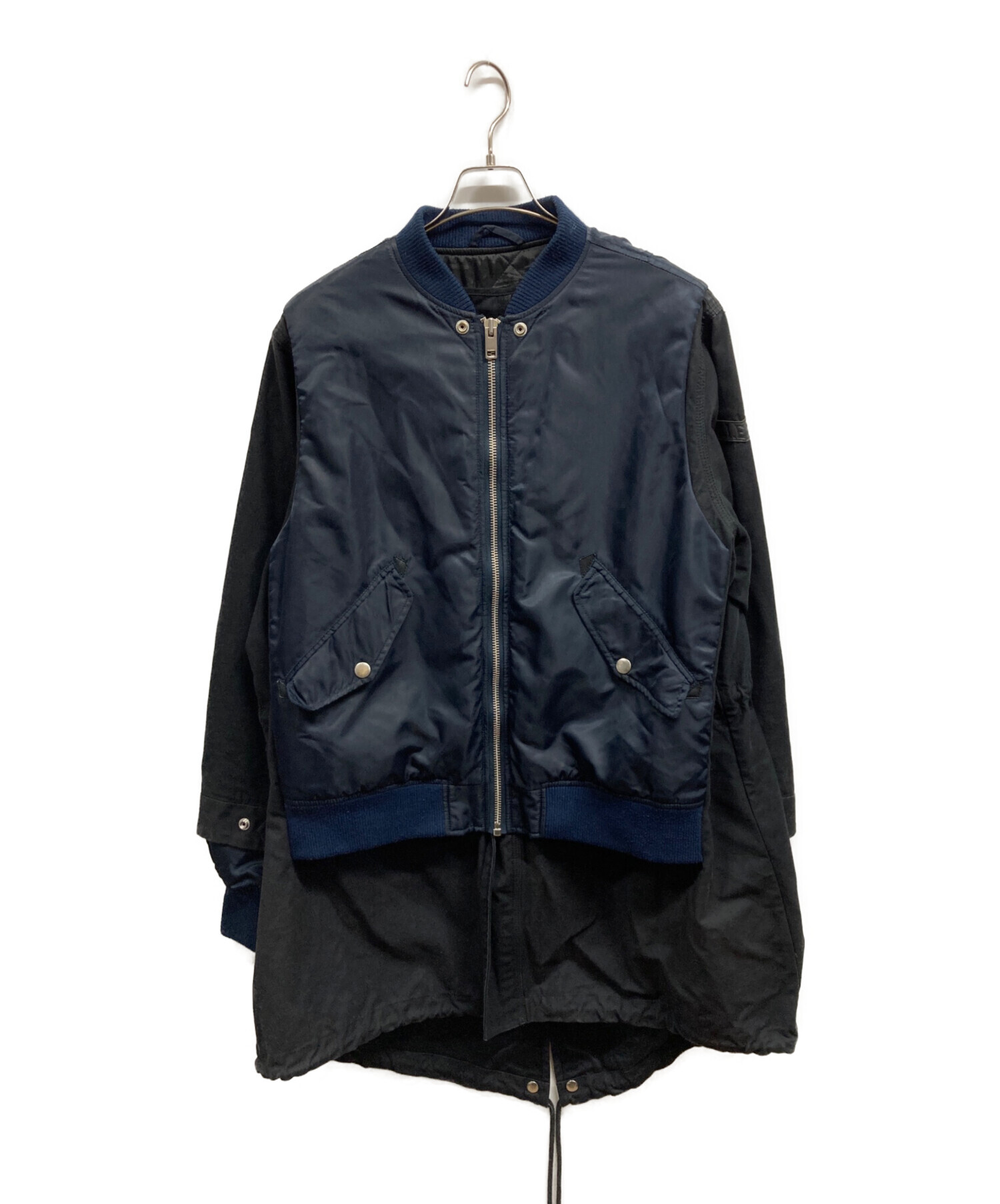 DIESEL ドッキングコート MA-1 中古・古着通販】DIESEL (ディーゼル) MA-1コート ネイビー サイズ:M