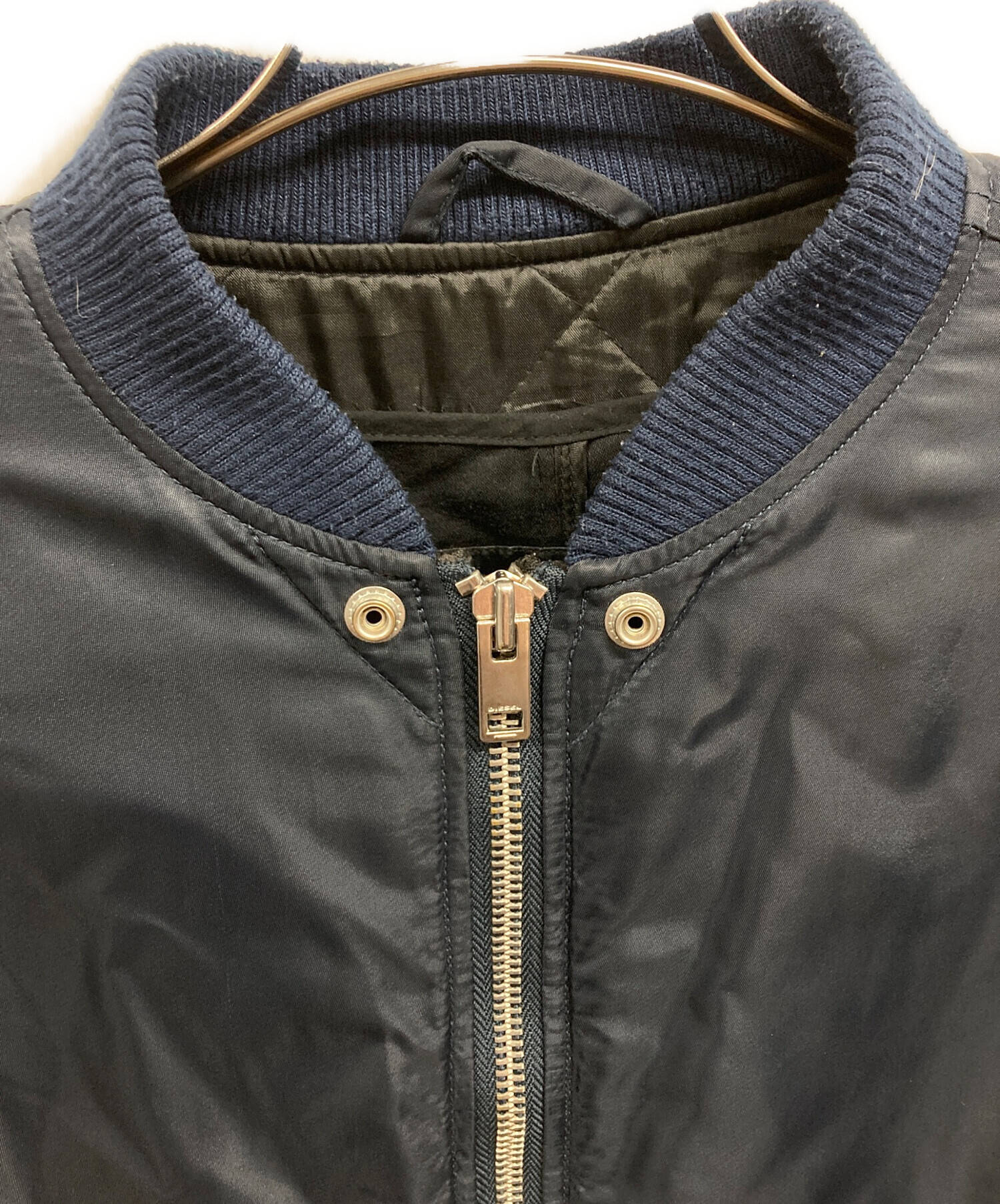 中古・古着通販】DIESEL (ディーゼル) MA-1コート ネイビー サイズ:M