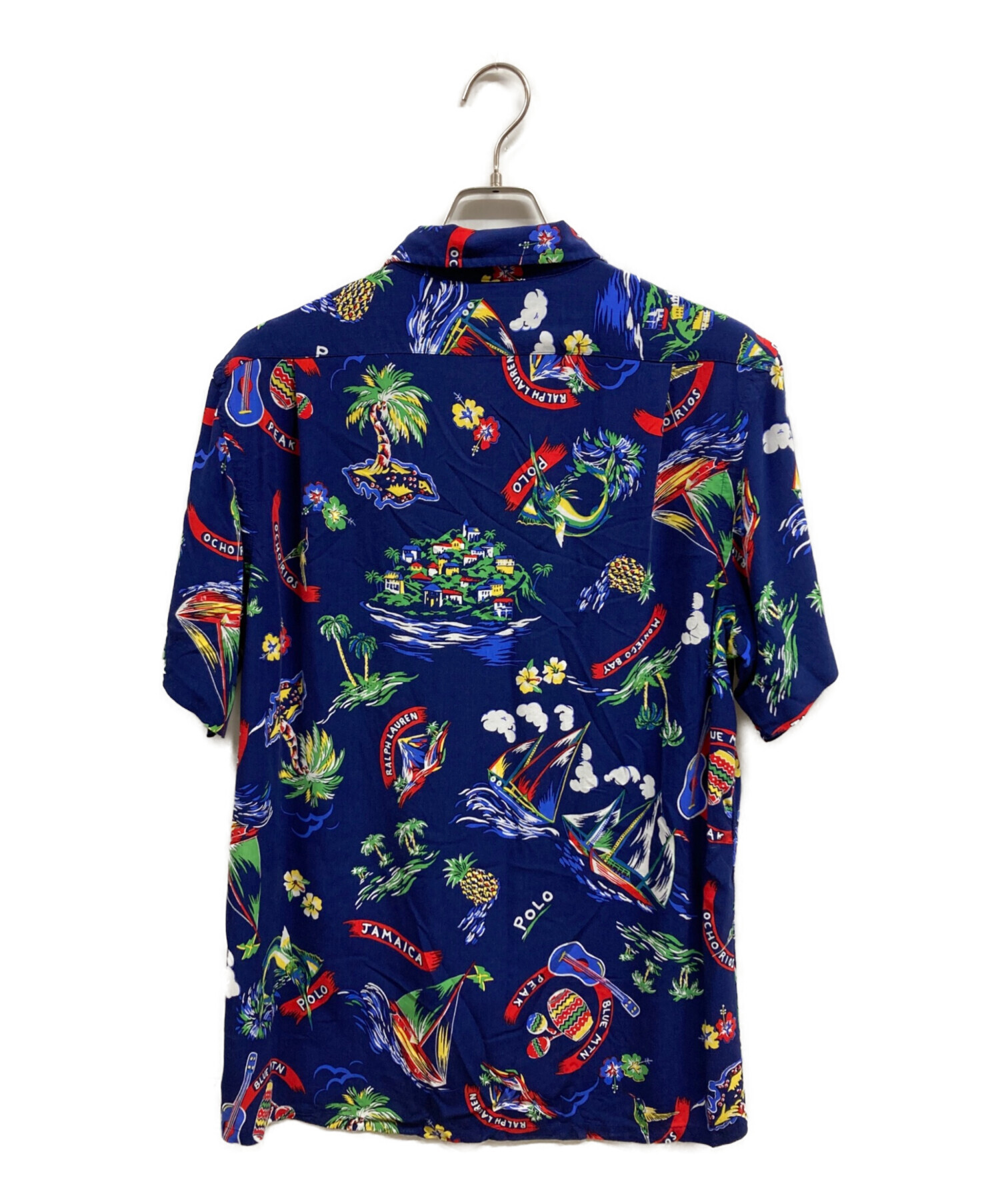Polo Ralph Lauren アロハシャツ 半袖 ネイビー 中古・古着通販】POLO RALPH LAUREN (ポロ・ラルフローレン) アロハ