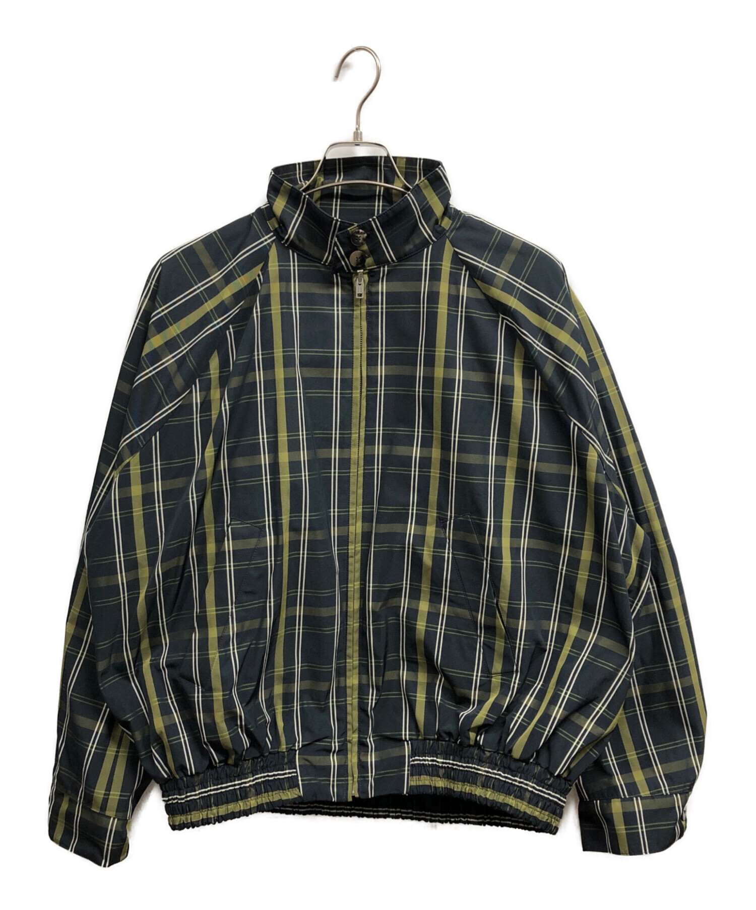 MARNI マルニ　ブラウン× グリーンチェック柄ジャケット 中古・古着通販】MARNI (マルニ) ポリエステルチェックスウィング