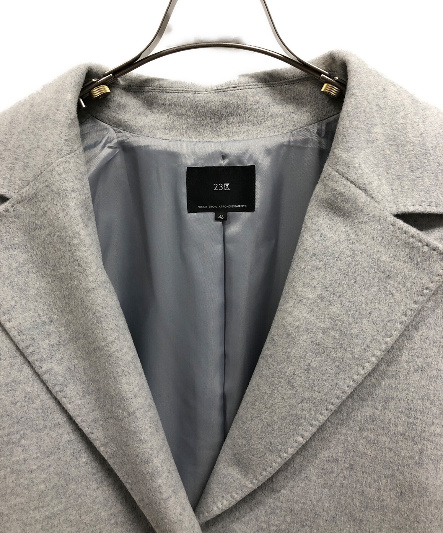 中古・古着通販】23区 (ニジュウサンク) カシミヤブレンドロング