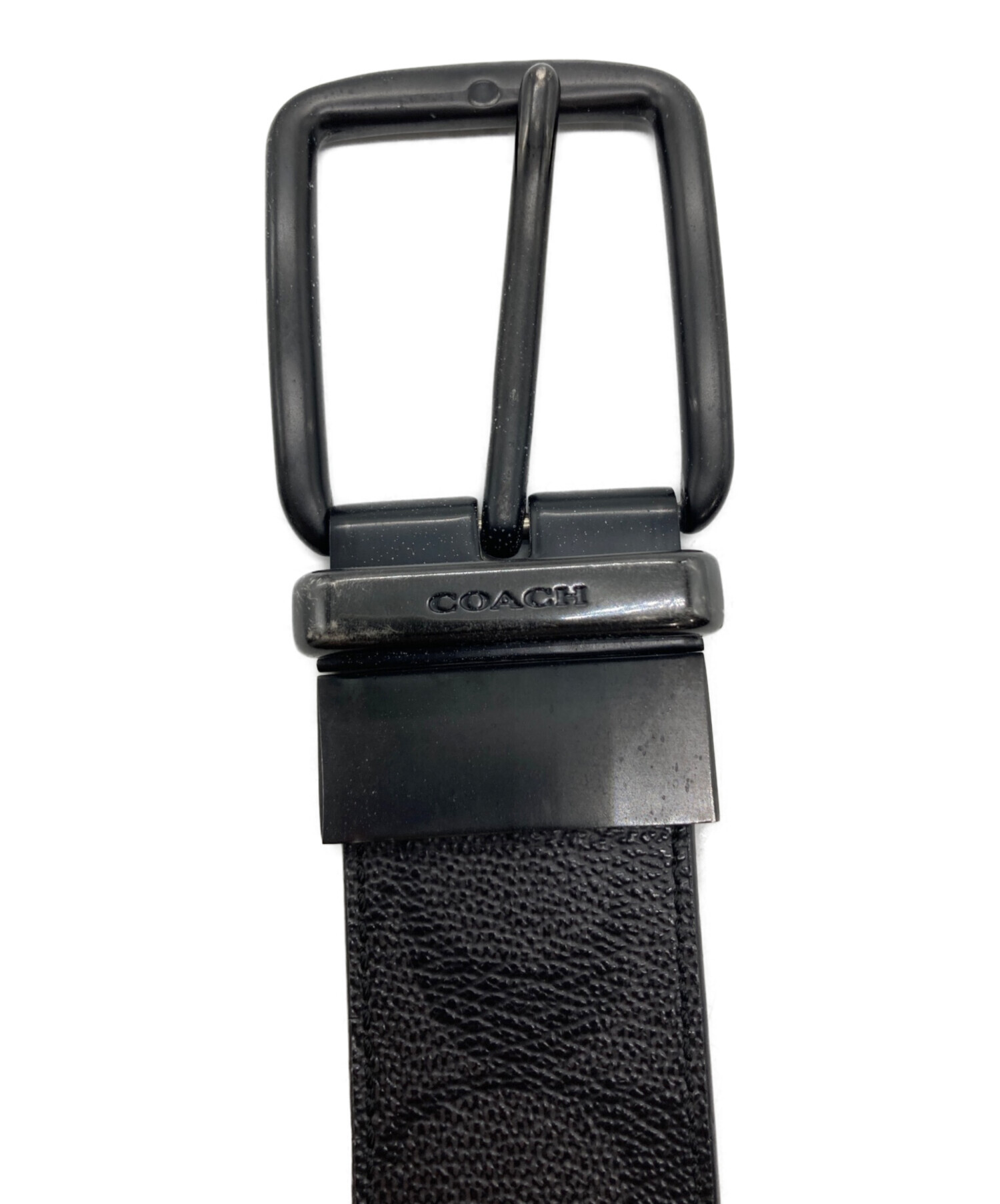 中古・古着通販】COACH (コーチ) シグネチャーベルト ブラック
