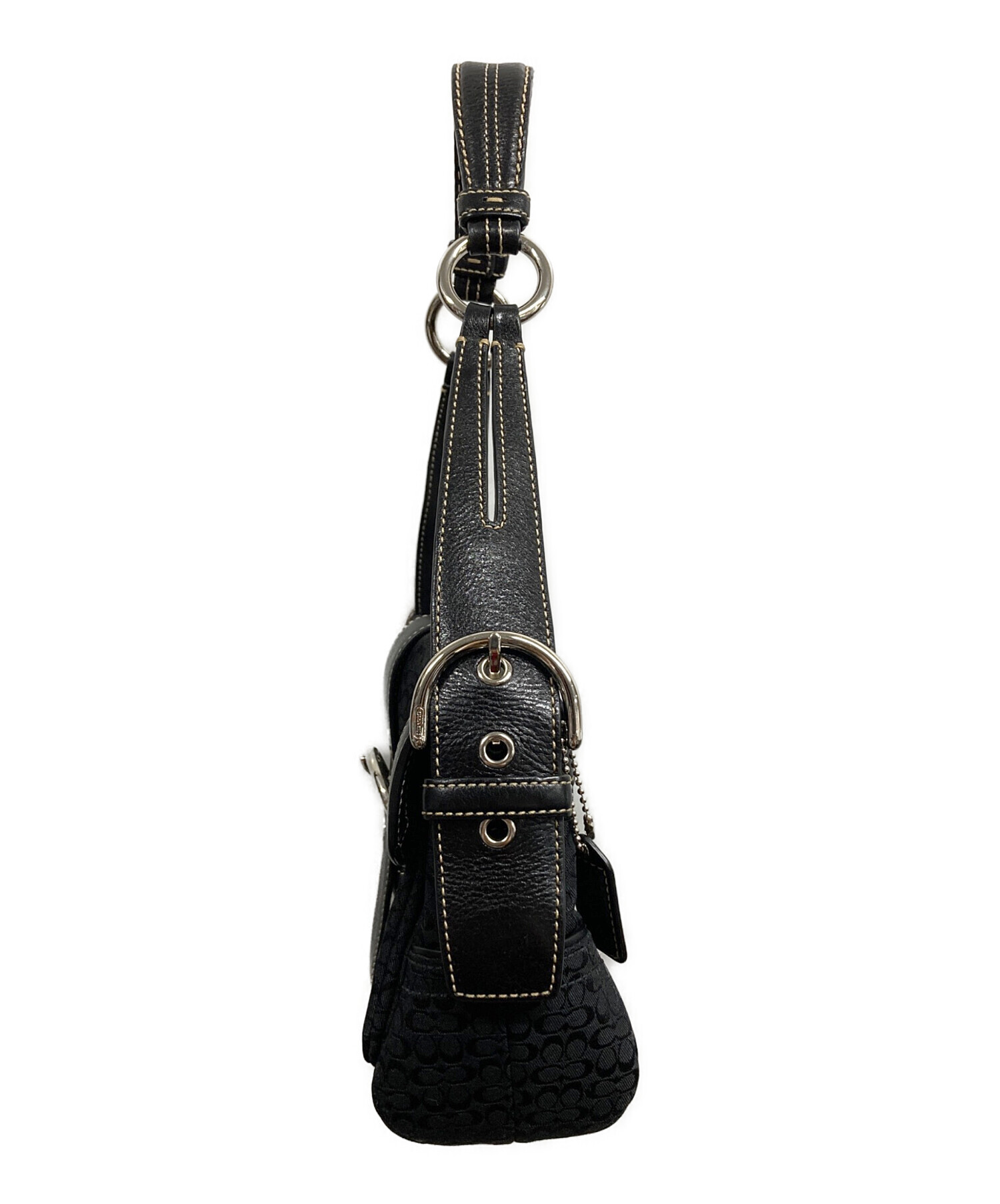 中古・古着通販】COACH (コーチ) ショルダーバッグ ブラック｜ブランド