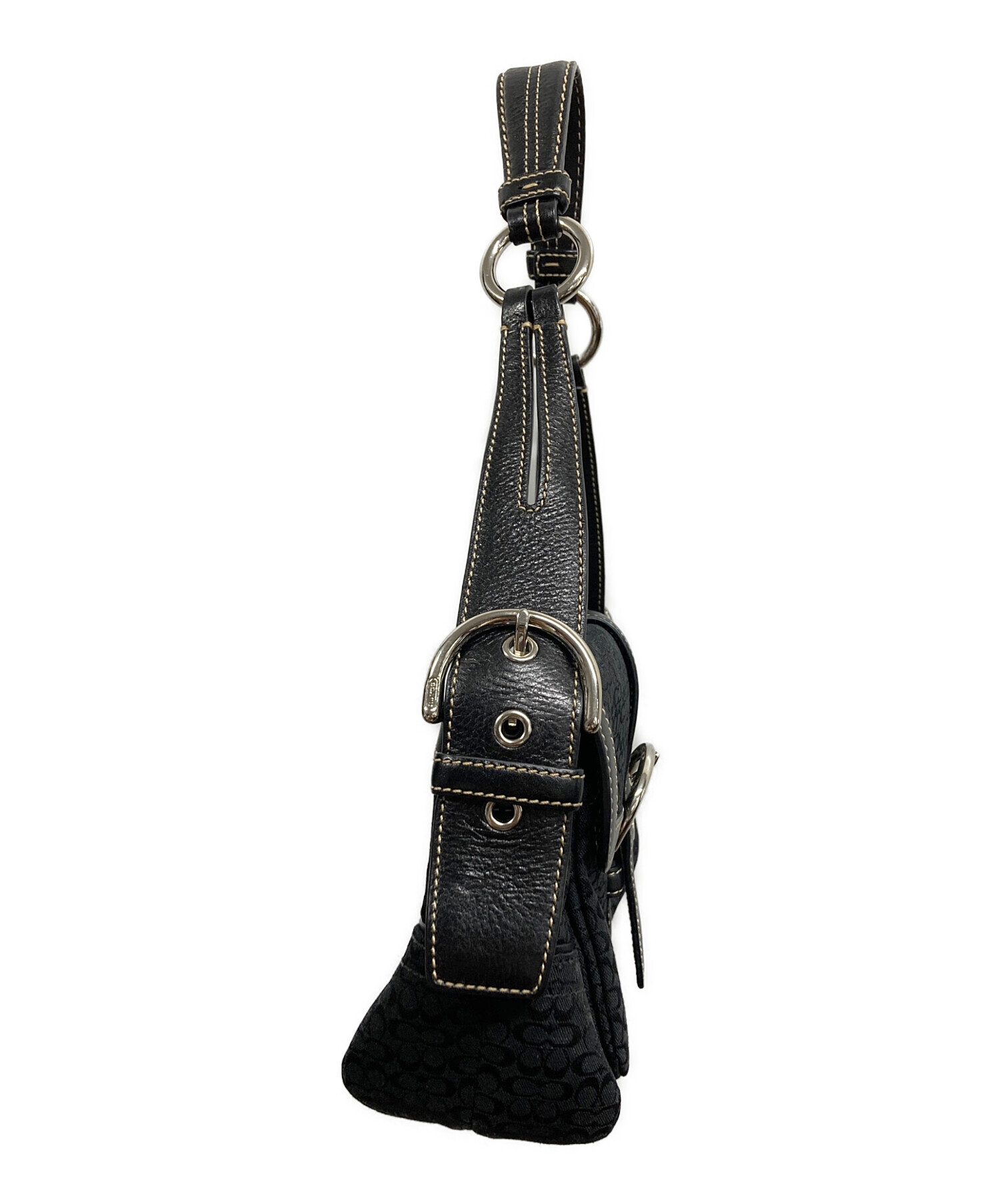 中古・古着通販】COACH (コーチ) ショルダーバッグ ブラック｜ブランド