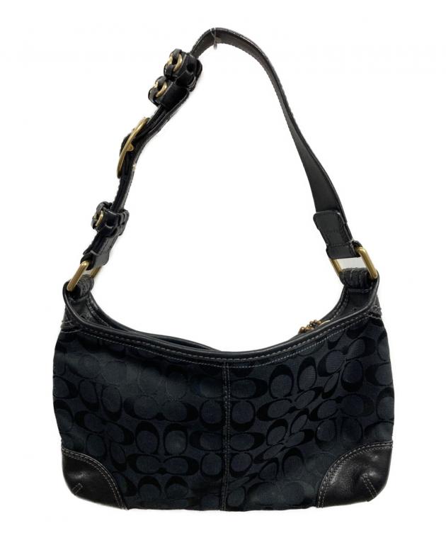 中古・古着通販】COACH (コーチ) ワンショルダーバッグ ブラック