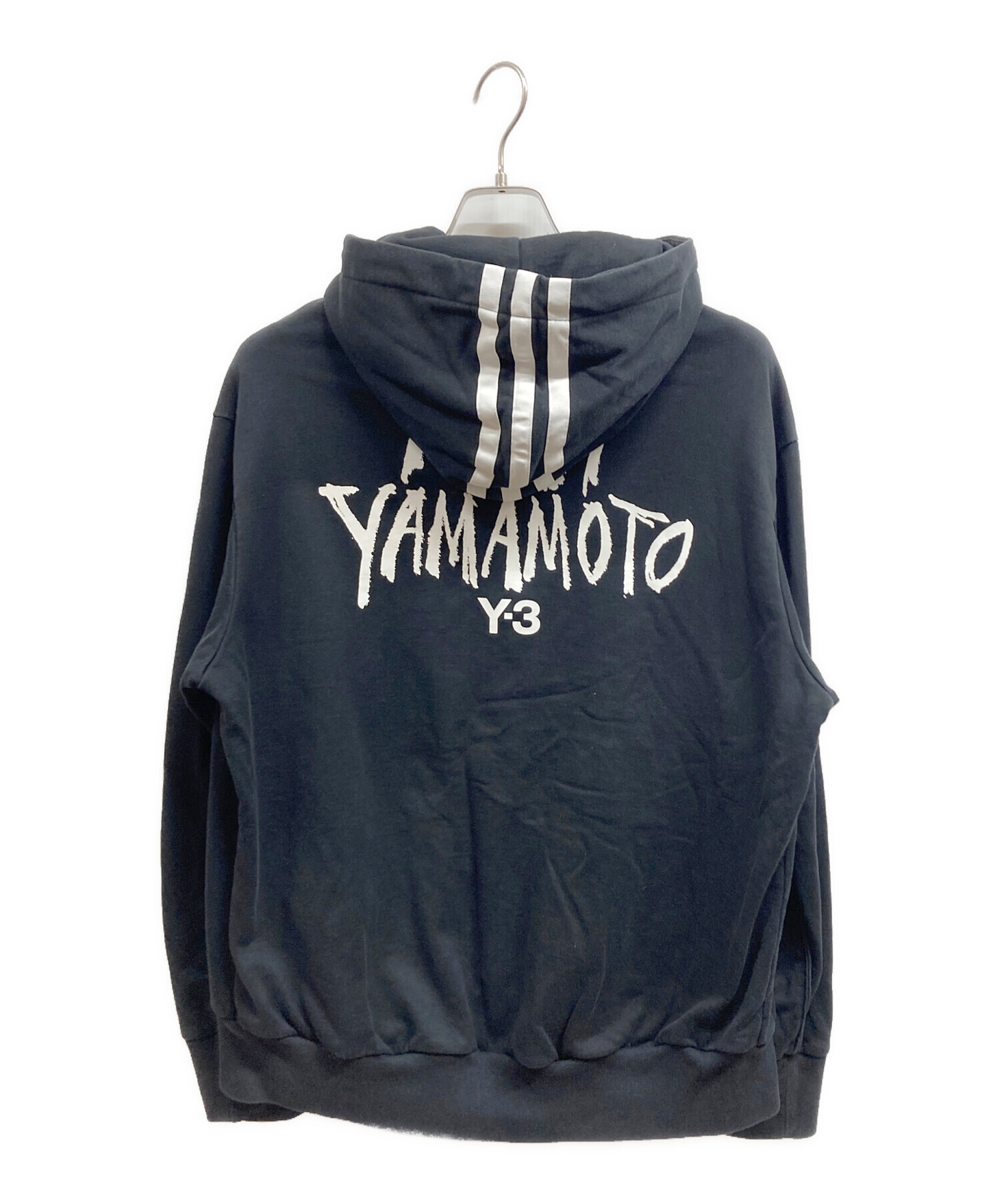 中古・古着通販】Y-3 (ワイスリー) プルオーバーパーカー ブラック 