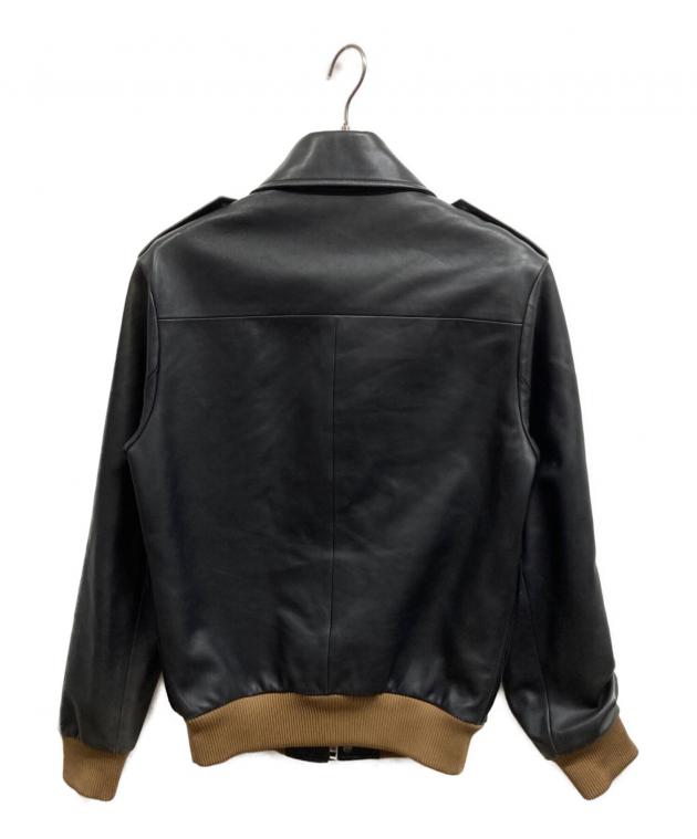 中古・古着通販】LOEWE (ロエベ) A2-TYPE Leather Jacket ブラウン