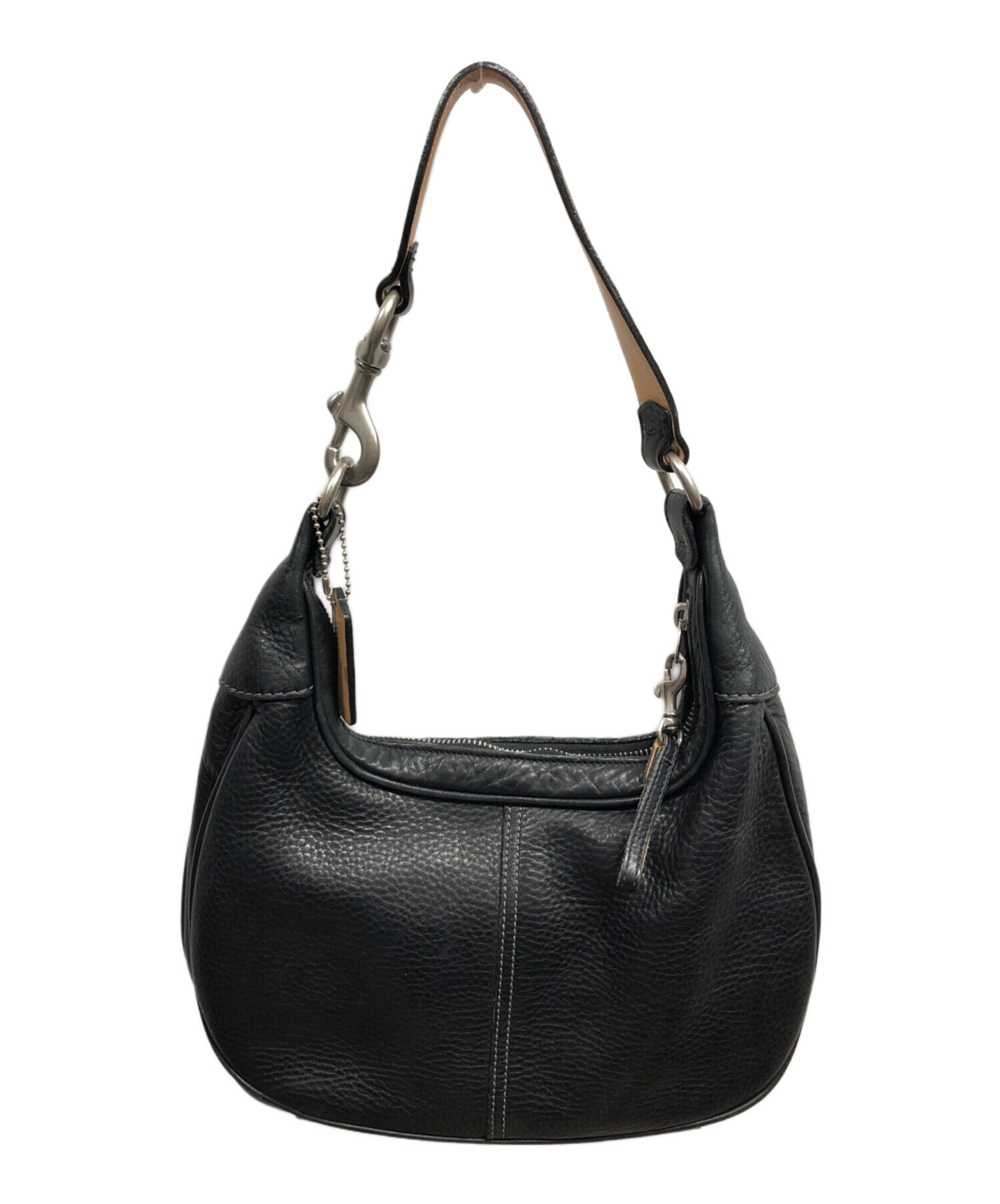 美品 COACH ワンショルダーバッグ 9758 中古・古着通販】COACH (コーチ) ワンショルダーバッグ ブラック