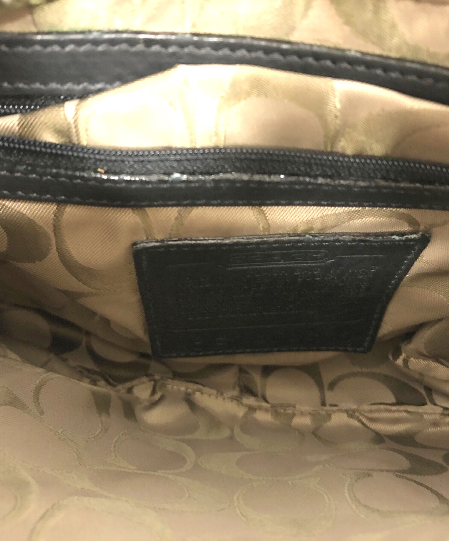 中古・古着通販】COACH (コーチ) ワンショルダーバッグ ブラック