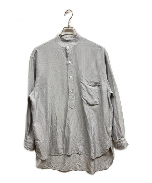 中古・古着通販】COMOLI (コモリ) SILK STRIPE PULLOVER SHIRT/COMOLI