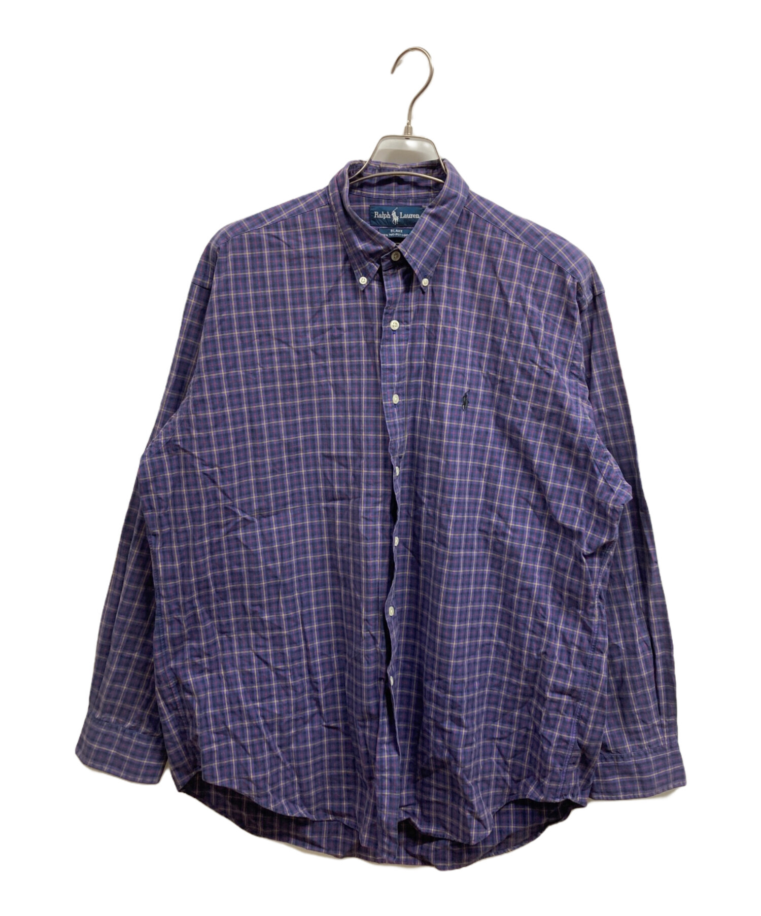 美品 Ralph Lauren パープルレーベル ラルフ 長袖シャツ チェック 中古・古着通販】POLO RALPH LAUREN (ポロ・ラルフローレン) チェック