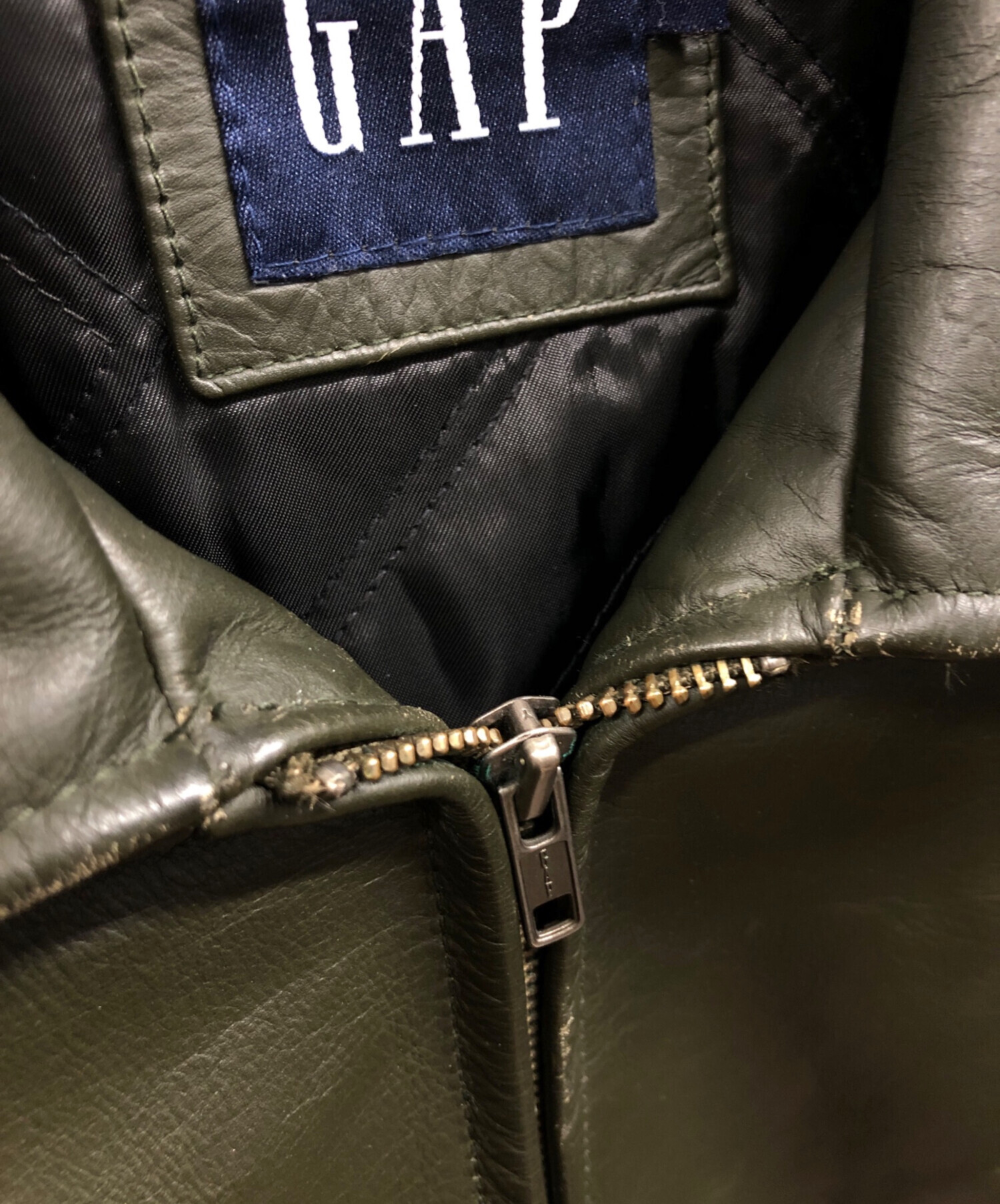 中古・古着通販】GAP (ギャップ) 90sカウレザージャケット/GAP