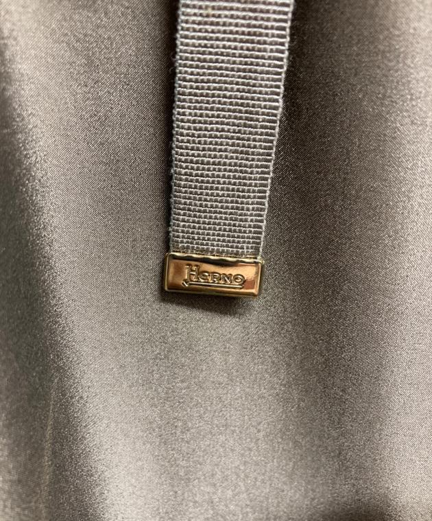 中古・古着通販】HERNO (ヘルノ) ニット切替ナイロンブルゾン ブラウン