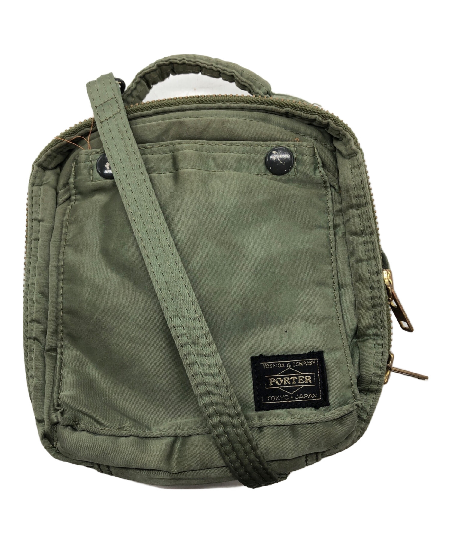 中古・古着通販】PORTER (ポーター) ショルダーバッグ オリーブ