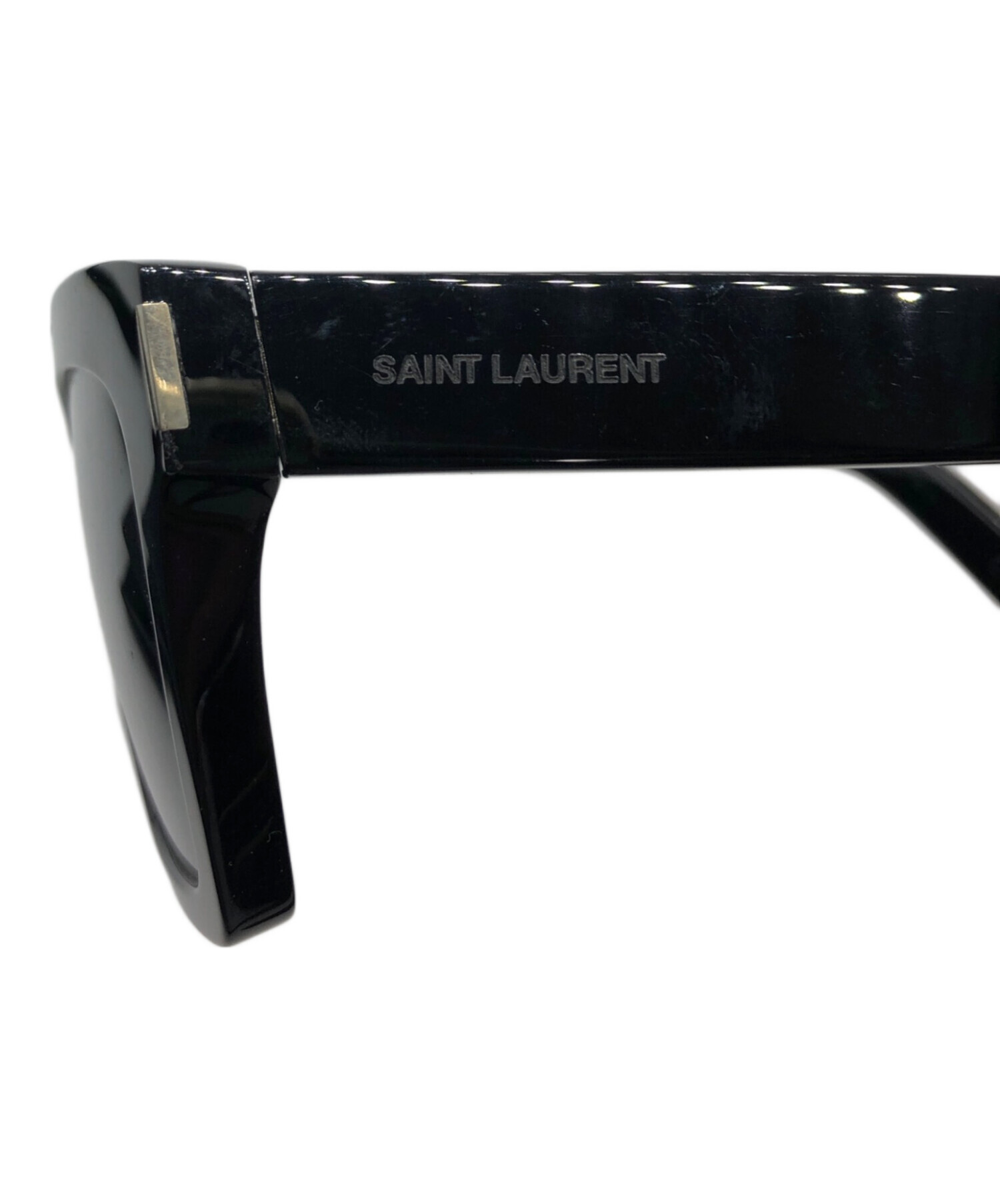 SAINT LAURENT PARIS サングラス 黒 中古・古着通販】Saint Laurent Paris (サンローランパリ) サングラス