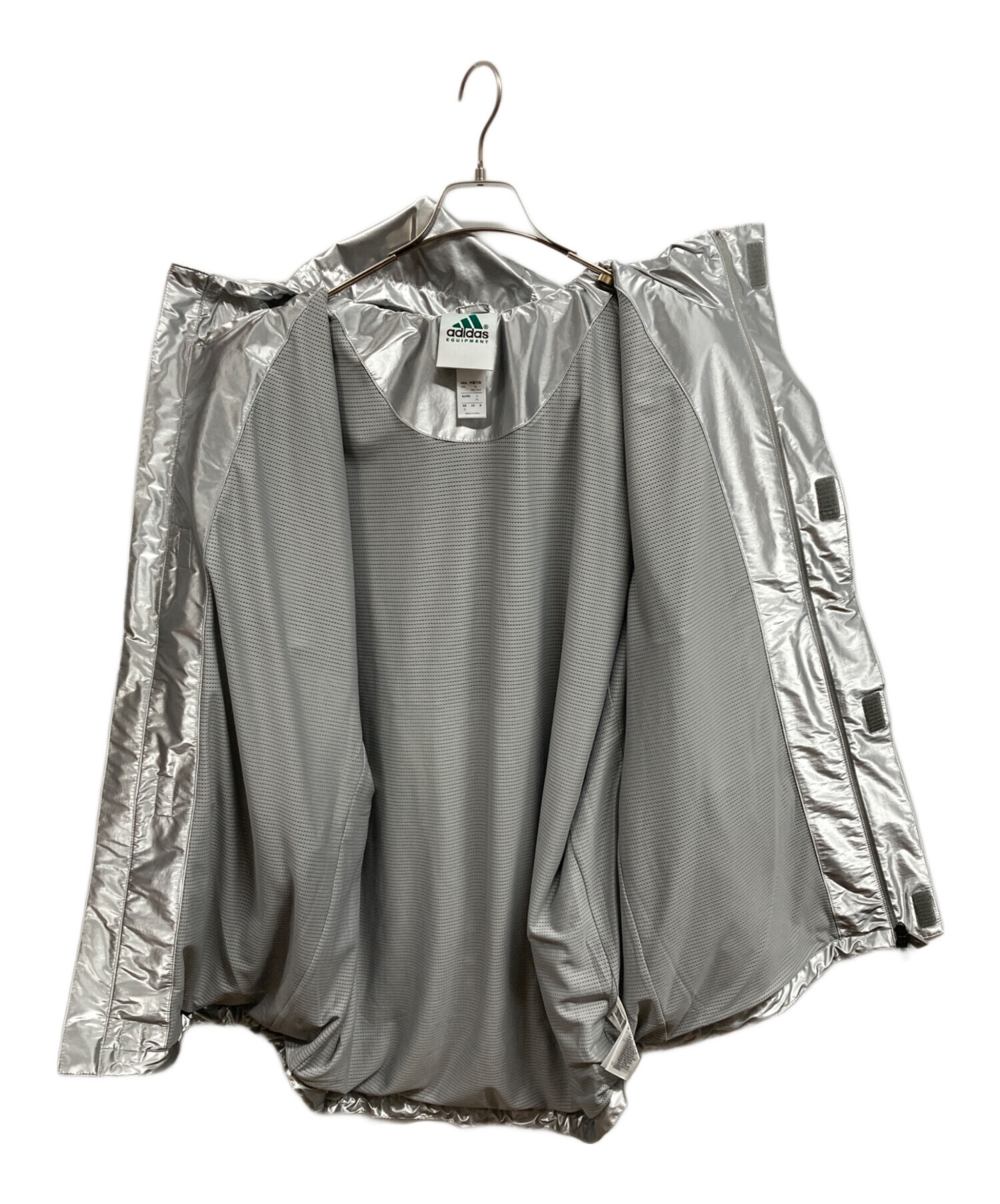 中古・古着通販】adidas (アディダス) WINDBREAKER シルバー サイズ
