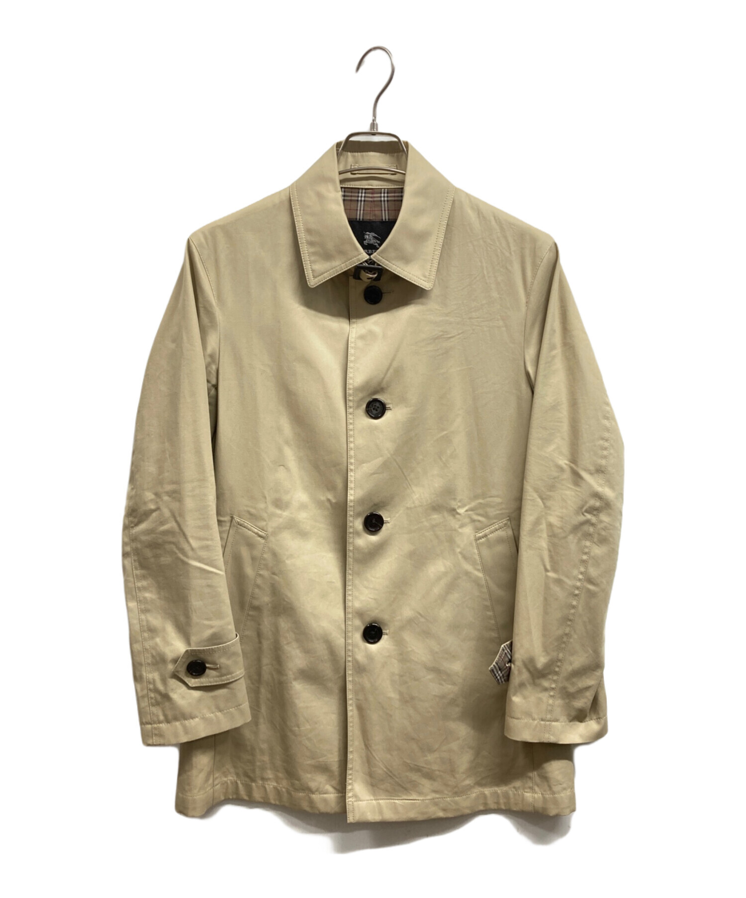 美品 バーバリーブラックレーベル ハーフコート Lサイズ 中古・古着通販】BURBERRY BLACK LABEL (バーバリーブラックレーベル