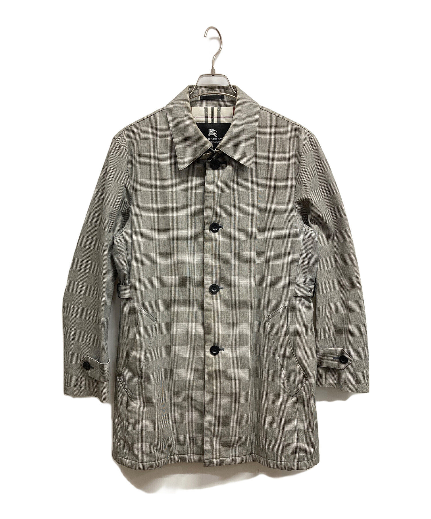 BURBERRY BLACK LABEL ステンカラーコート グレー 中古・古着通販】BURBERRY BLACK LABEL (バーバリーブラックレーベル
