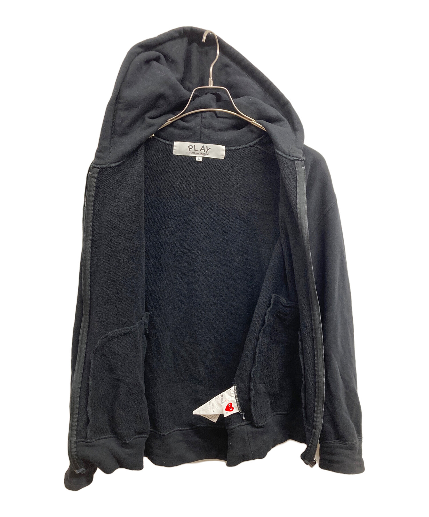 T*I様 コムデギャルソンジップパーカー 中古・古着通販】PLAY COMME des GARÇONS (プレイコムデギャルソン