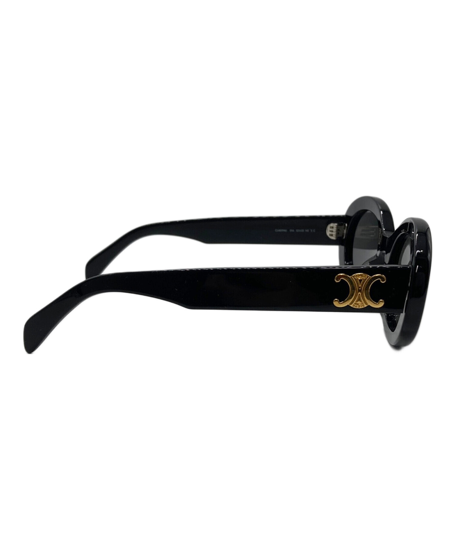 CELINE CC 28 ブラックサングラス 中古・古着通販】CELINE (セリーヌ) サングラス ブラック サイズ:52