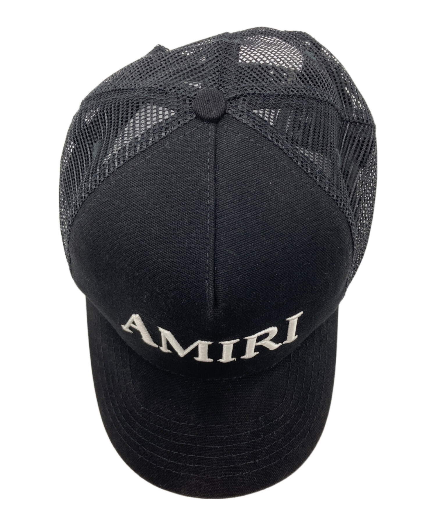 AMIRI メッシュキャップ 黒 中古・古着通販】AMIRI (アミリ) メッシュキャップ ブラック、ホワイト