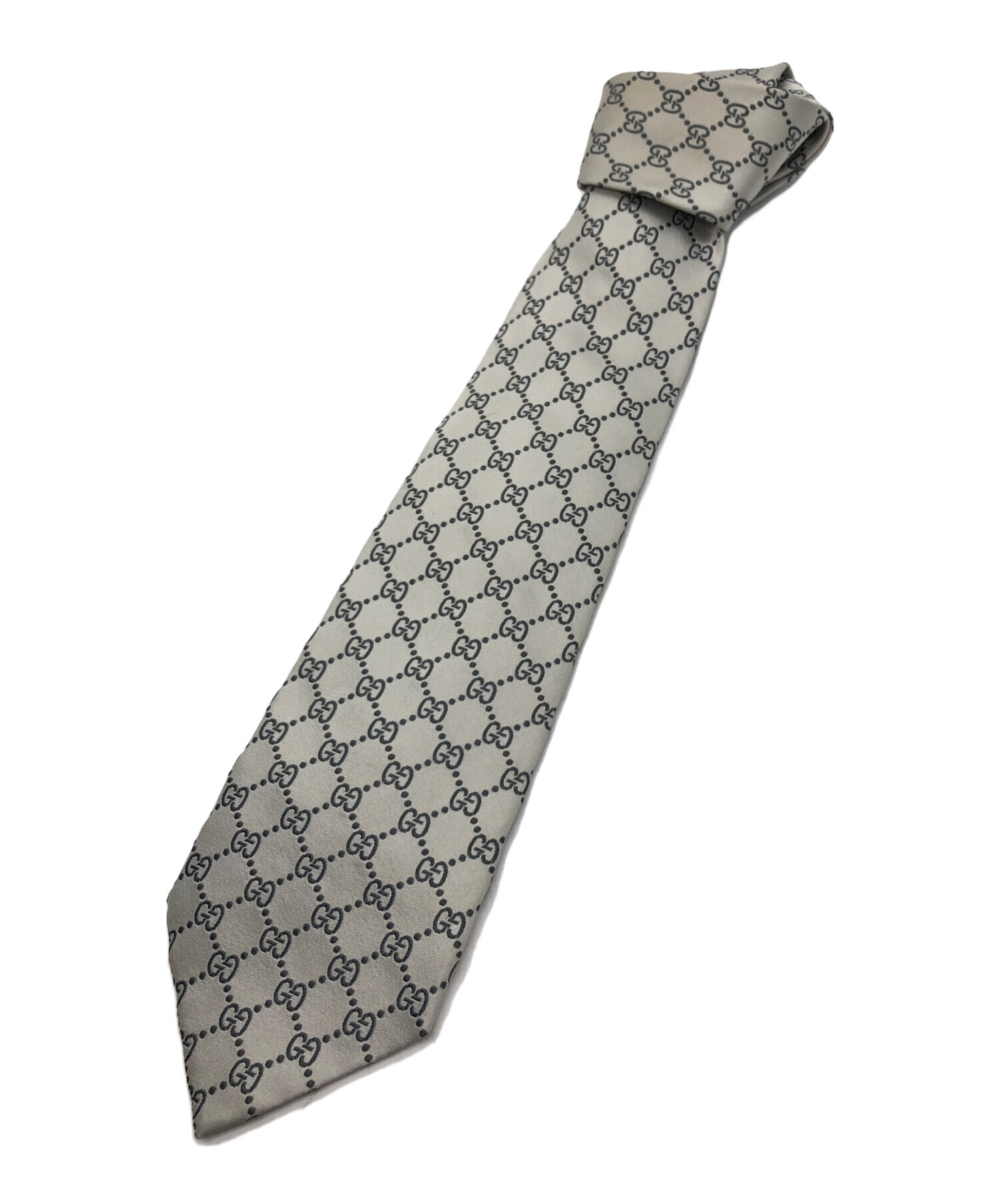 中古・古着通販】GUCCI (グッチ) GGシルクネクタイ/GUCCI グレー