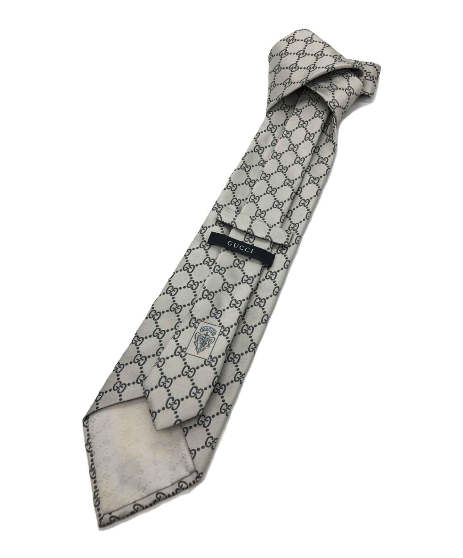 中古・古着通販】GUCCI (グッチ) GGシルクネクタイ/GUCCI グレー
