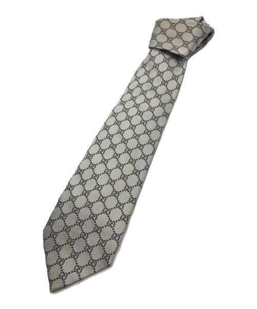 中古・古着通販】GUCCI (グッチ) GGシルクネクタイ/GUCCI グレー