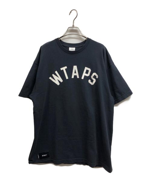 WTAPS Tシャツ ネイビー 中古・古着通販】WTAPS (ダブルタップス) SNEAK アーチロゴ Tシャツ