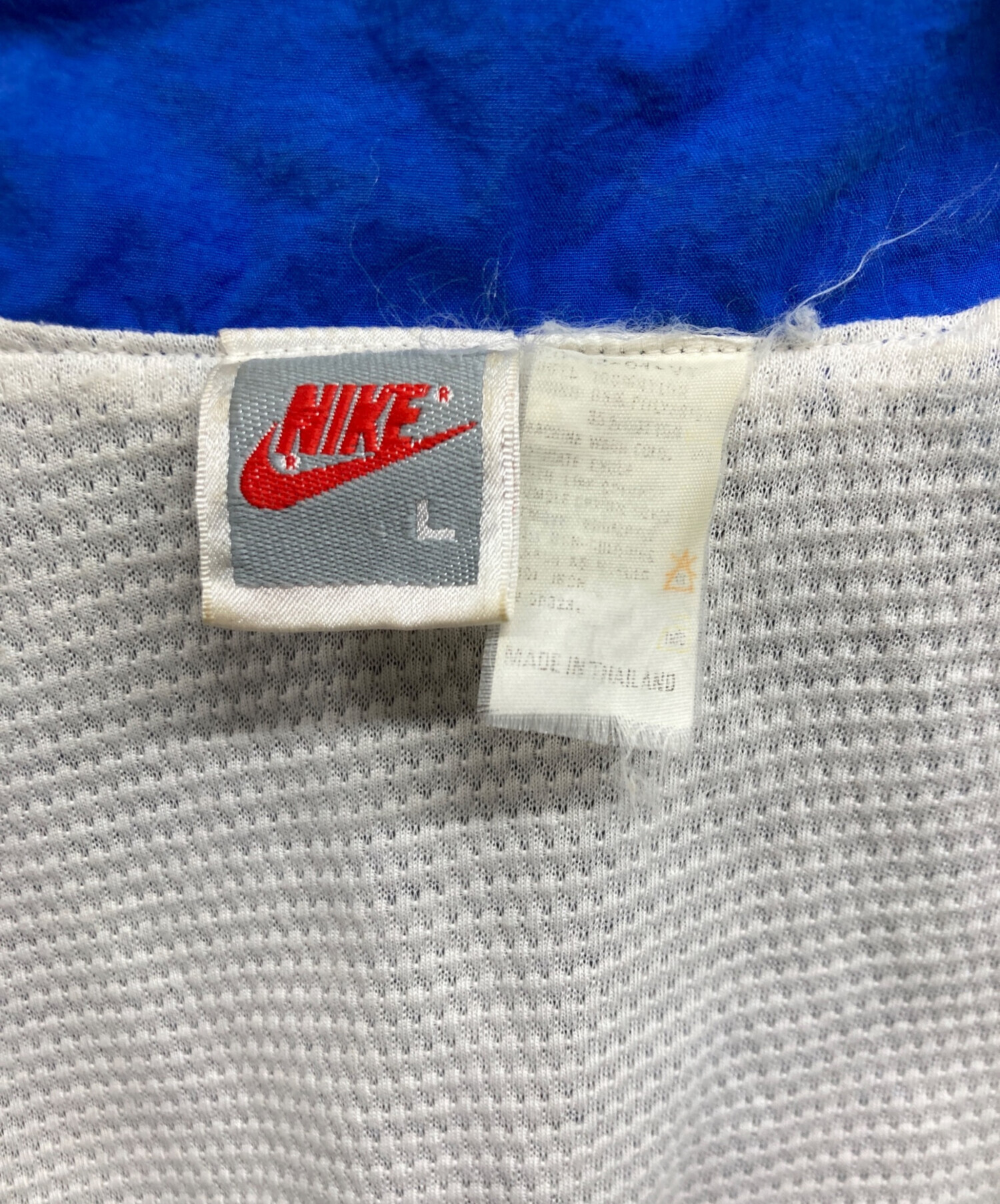 中古・古着通販】NIKE (ナイキ) 90sナイロンジップジャケット ブルー