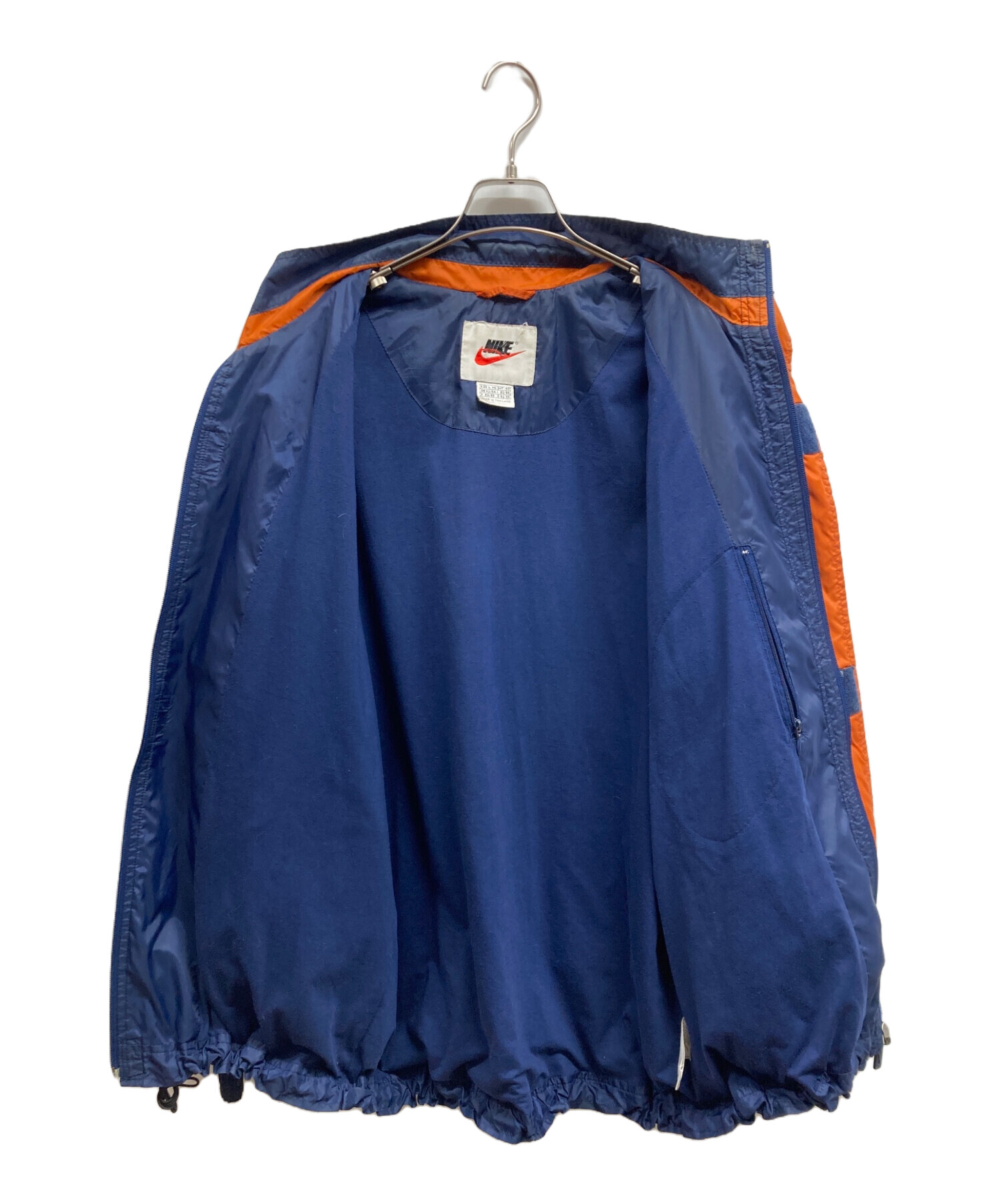中古・古着通販】NIKE (ナイキ) 90sジップジャケット ネイビー サイズ