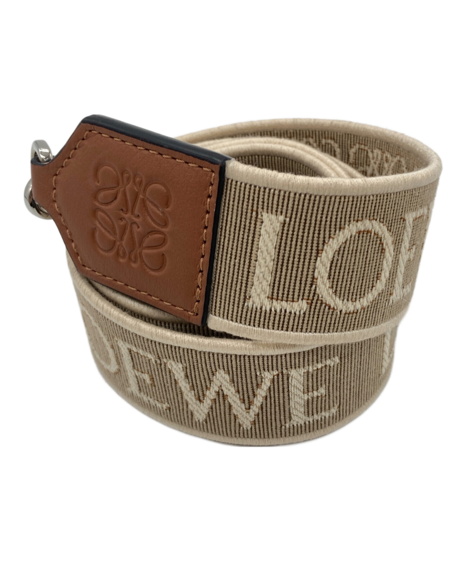 中古・古着通販】LOEWE (ロエベ) キャンバス レザー アナグラム