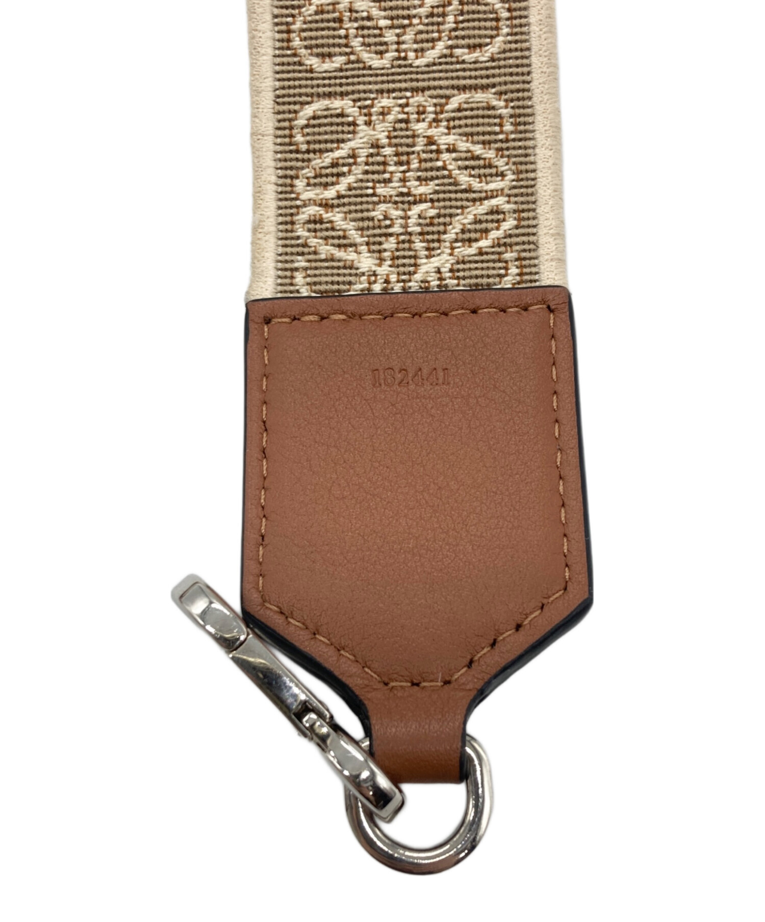中古・古着通販】LOEWE (ロエベ) キャンバス レザー アナグラム