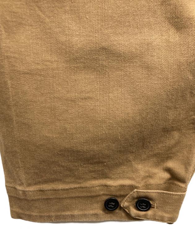 中古・古着通販】salue (サリュ) eggタックパンツ ブラウン サイズ:2