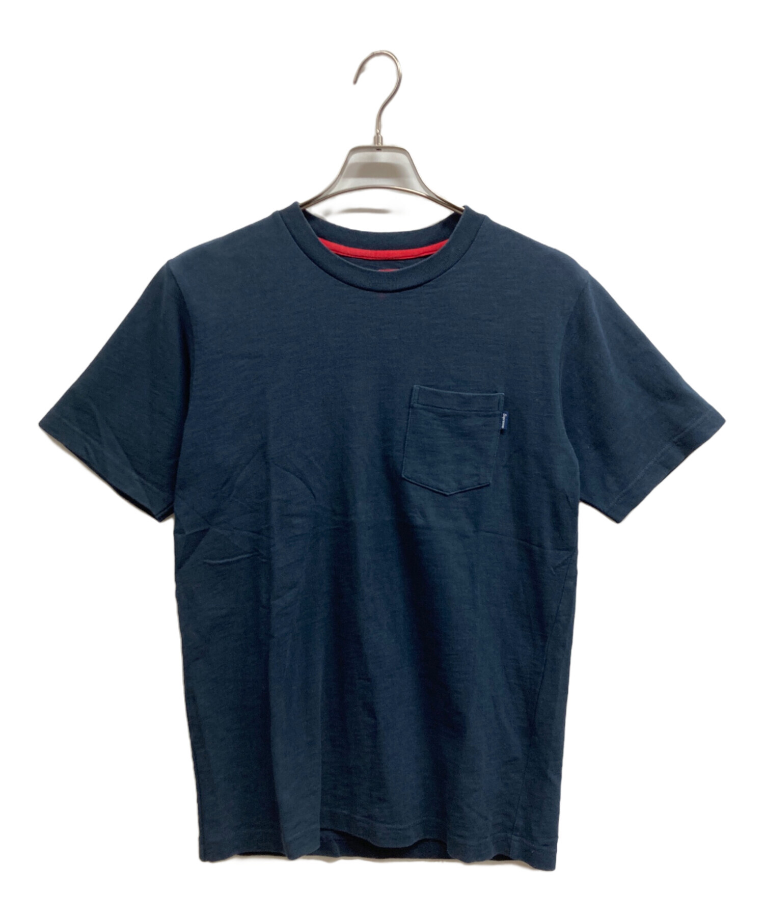 シュプリーム S/S Pocket Tee ネイビー　XLサイズ　新品未使用 中古・古着通販】SUPREME (シュプリーム) S/S pocket tee ネイビー