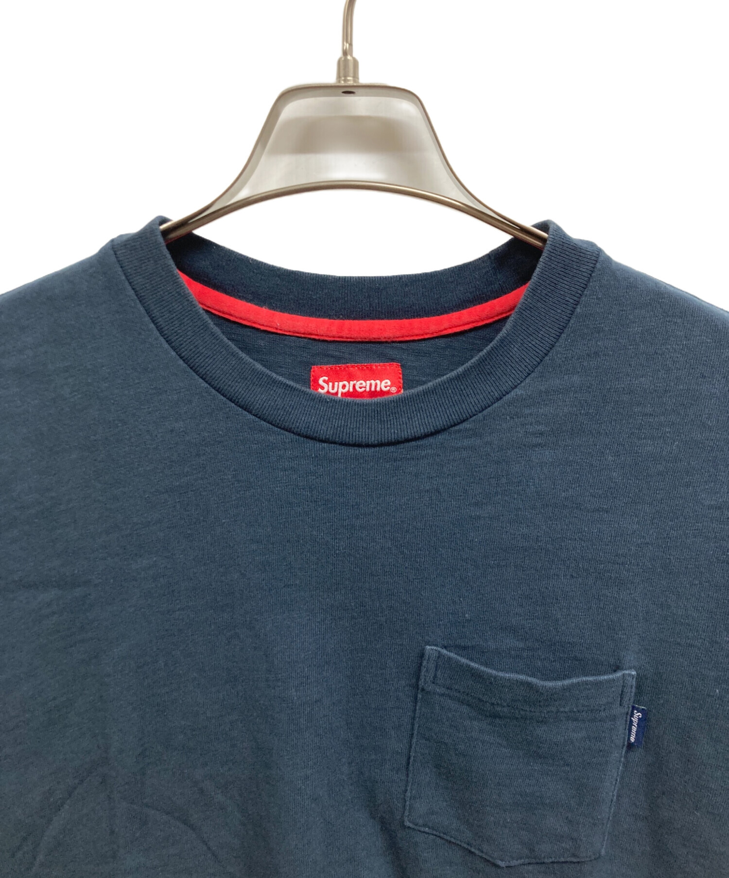 中古・古着通販】SUPREME (シュプリーム) S/S pocket tee ネイビー