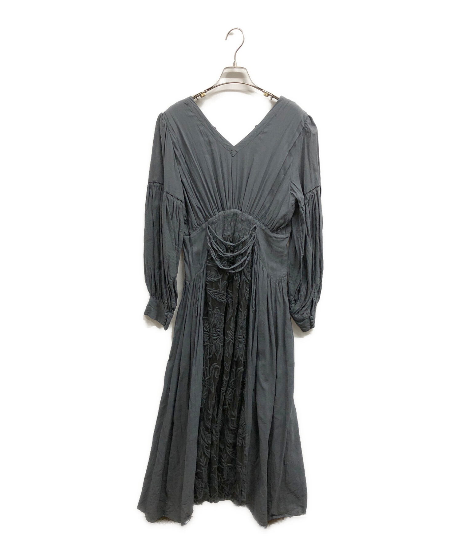 中古・古着通販】AMERI (アメリ) MEDI EMBROIDERY TULLE LACE DRESS 