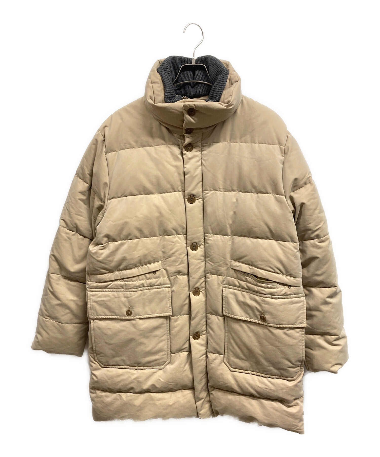 MONCLER モンクレール　ベージュ テーラードジャケット　サイズ2 中古・古着通販】MONCLER (モンクレール) ロングダウンジャケット