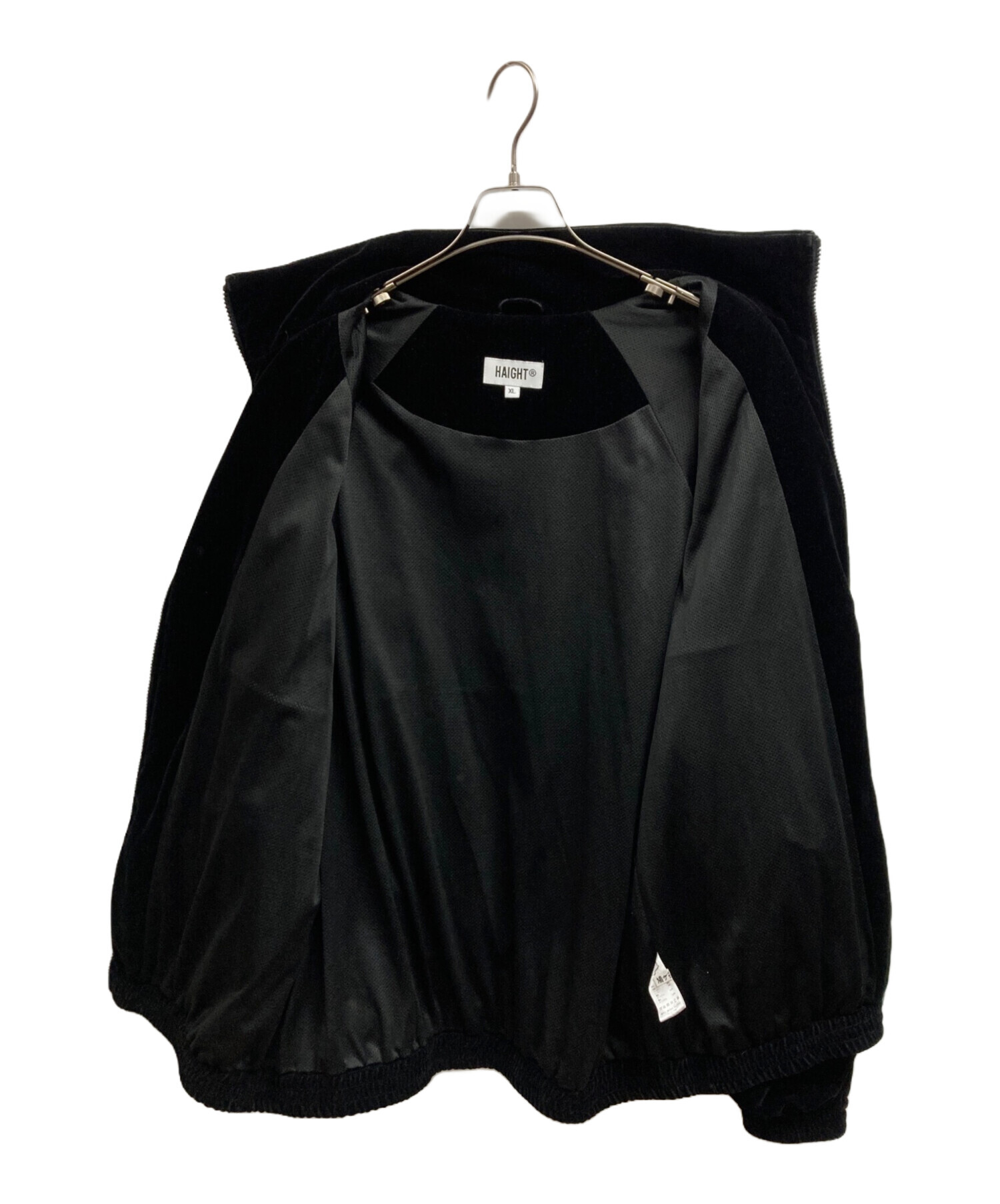 とけい様HAIGHT ヘイト 上下セットトラックパンツ ジャケットブラック XL 中古・古着通販】HAIGHT (ヘイト) ベロアトラックジャケット/HAIGHT
