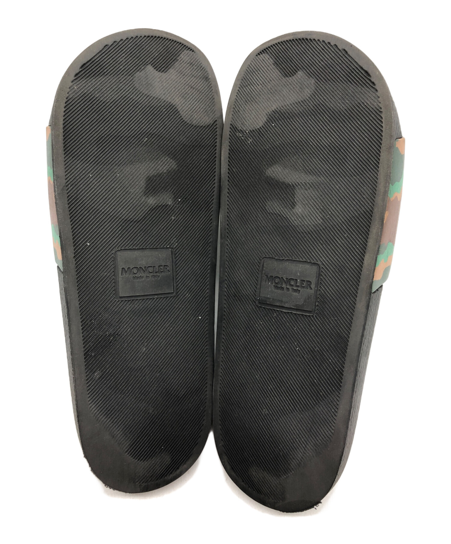 【未使用品】MONCLER　サンダル 42size 27cm 中古・古着通販】MONCLER (モンクレール) ラバーサンダル ブラック