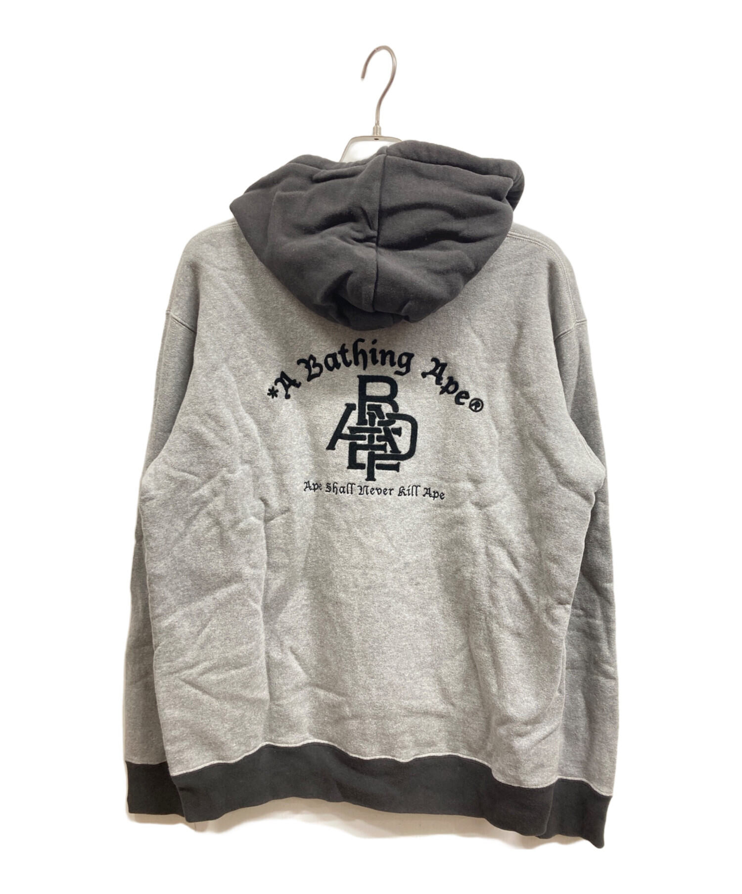 A Bathing Ape パーカー Lサイズ 後付け 中古・古着通販】A BATHING APE (アベイシングエイプ) 後付けパーカー
