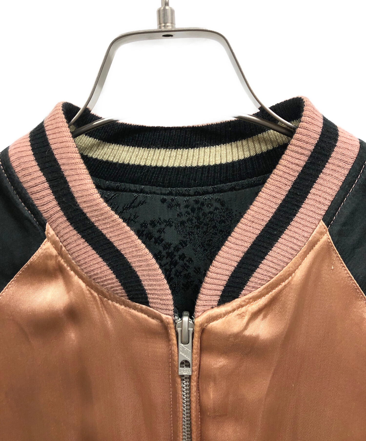 USED 百花繚乱　リバーシブルスカジャン　レーヨン　ジャガード織り 中古・古着通販】百花繚乱 (ヒャッカリョウラン) リバーシブル