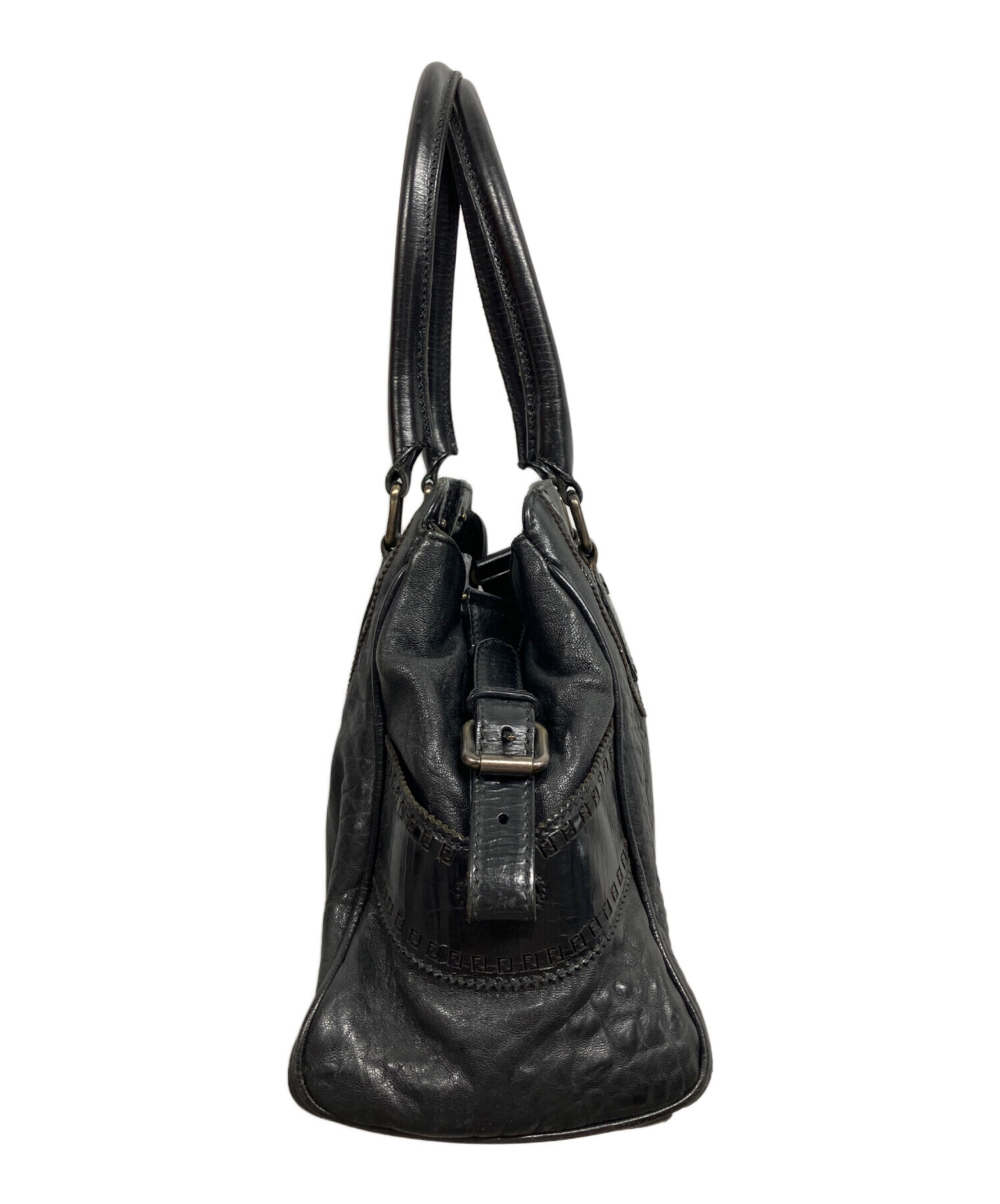 中古・古着通販】FENDI (フェンディ) ハンドバッグ/FENDI ブラック