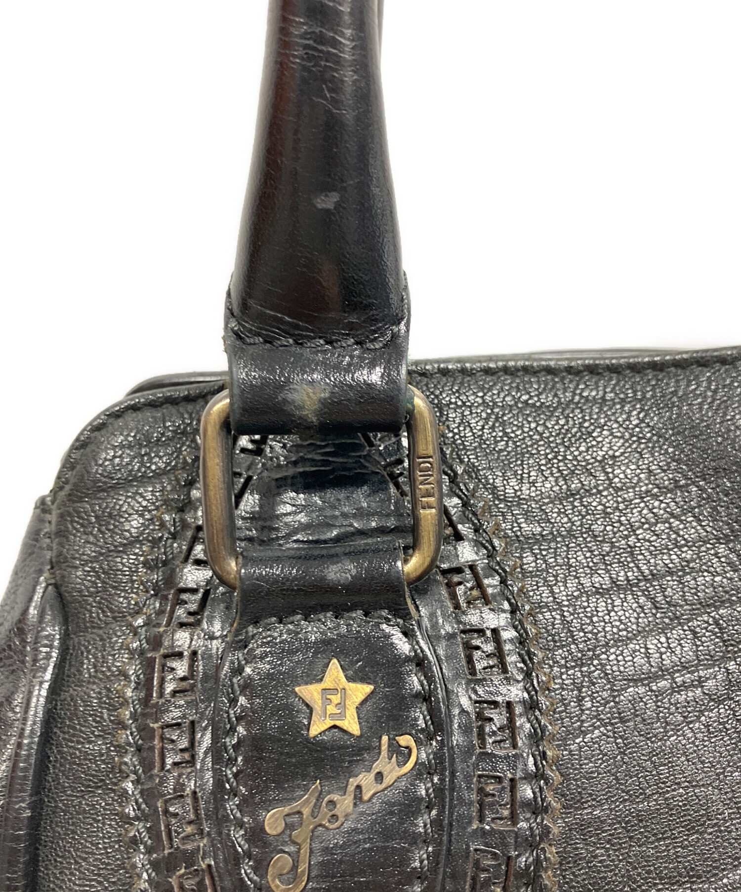 中古・古着通販】FENDI (フェンディ) ハンドバッグ/FENDI ブラック