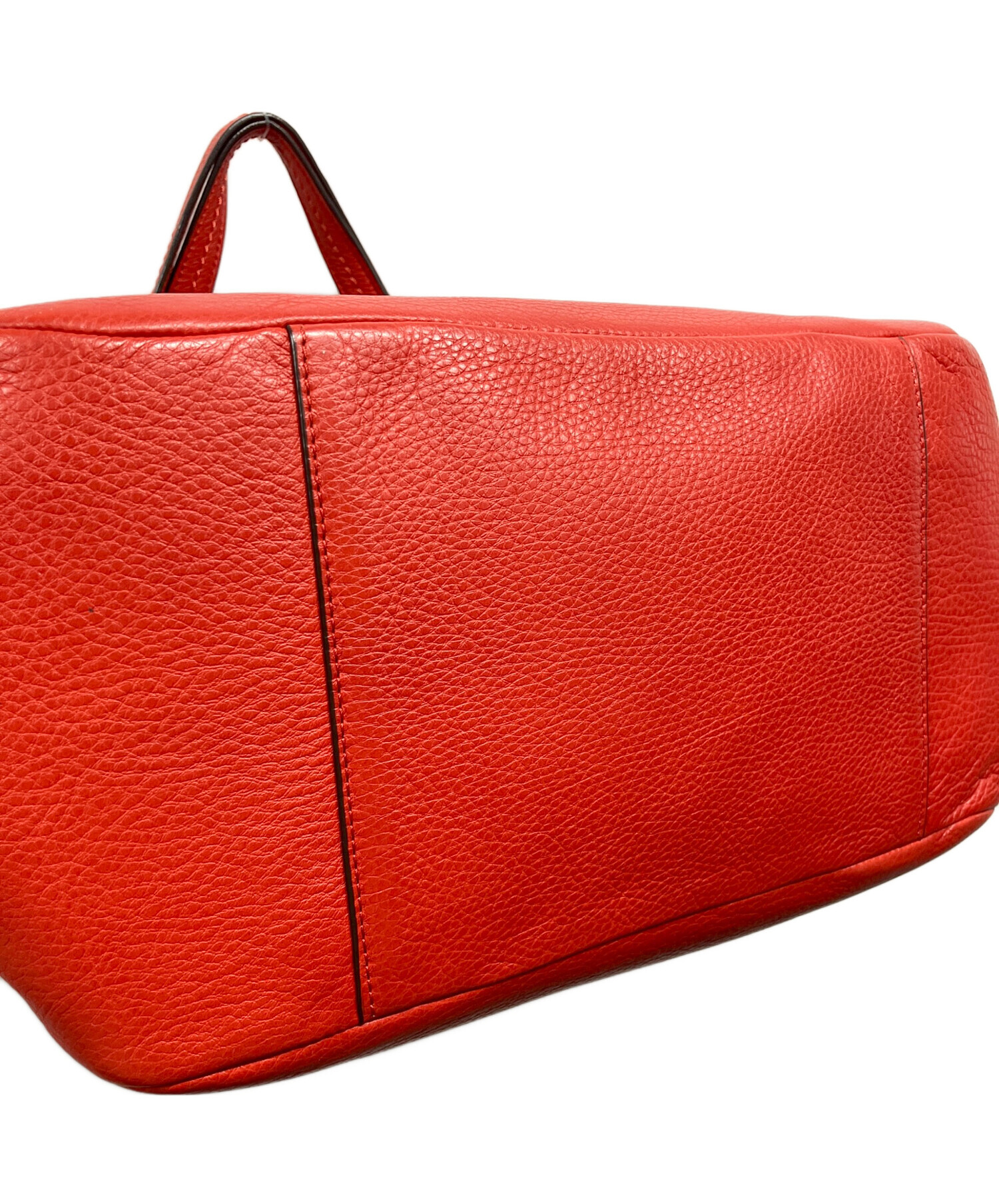 中古・古着通販】COACH (コーチ) レザートートバッグ レッド｜ブランド